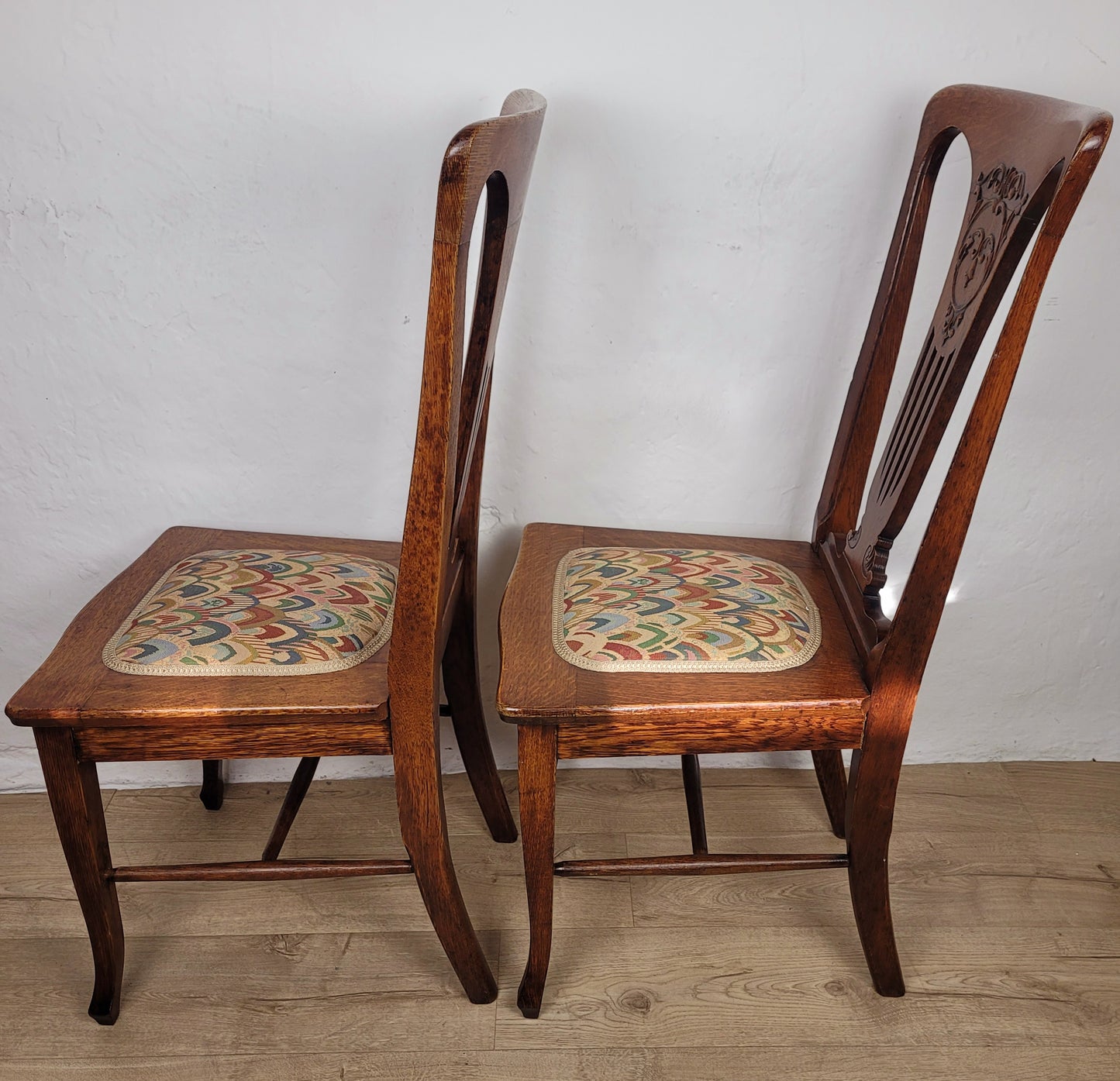 Pair Of Chairs Arts And Crafts Bedroom 1940s Upholstered Delivery Available