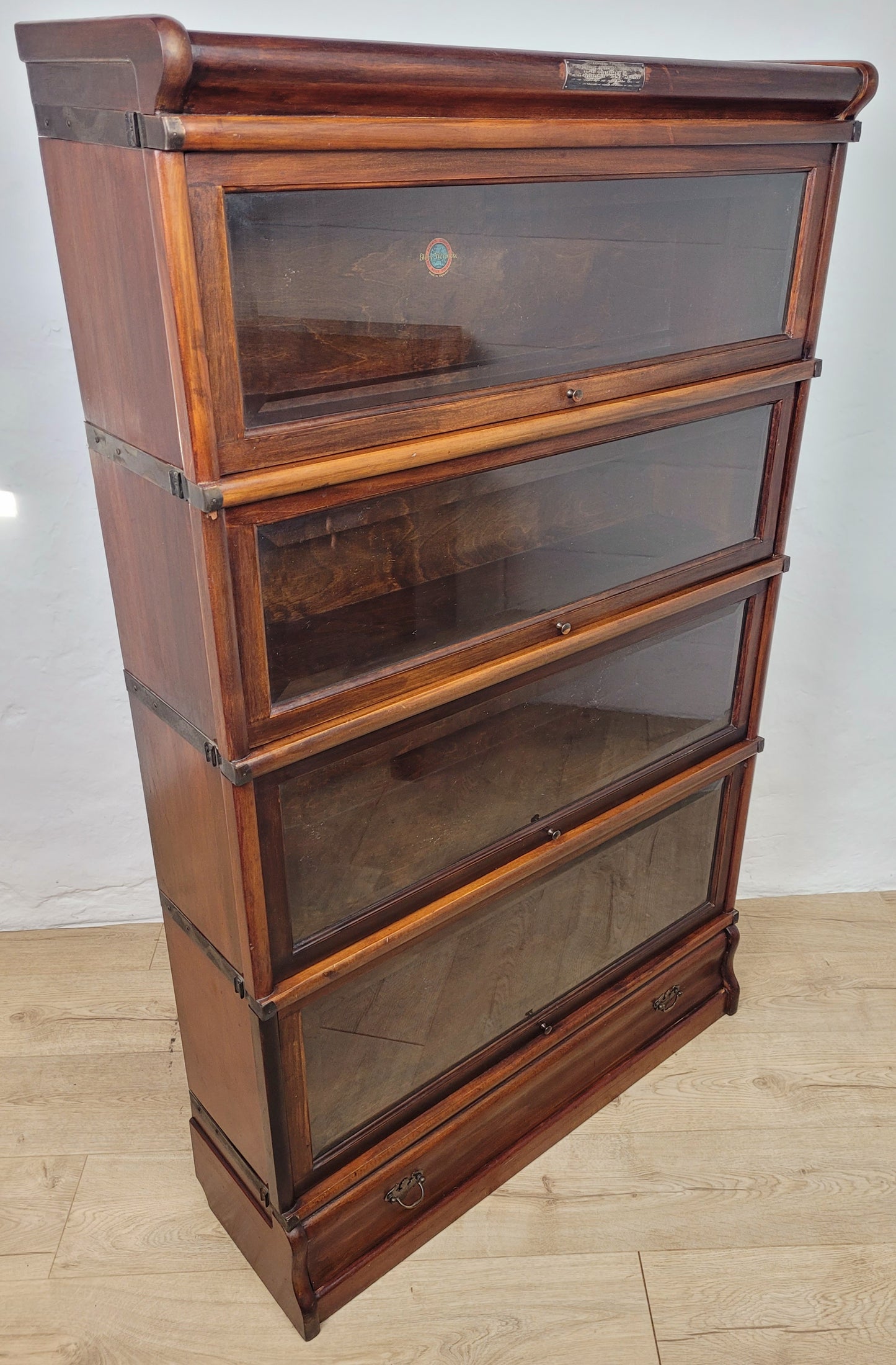 Globe Wernicke Barristers Bookcase 4 Stackable Glass Door Delivery Available
