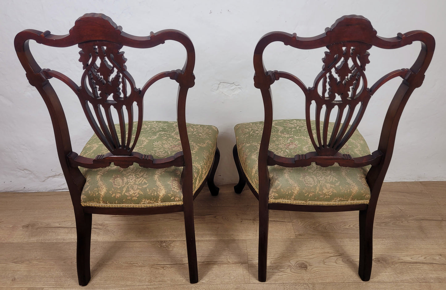 Victorian Nursing Chairs Carved Upholstered Floral 1890 Postage Available