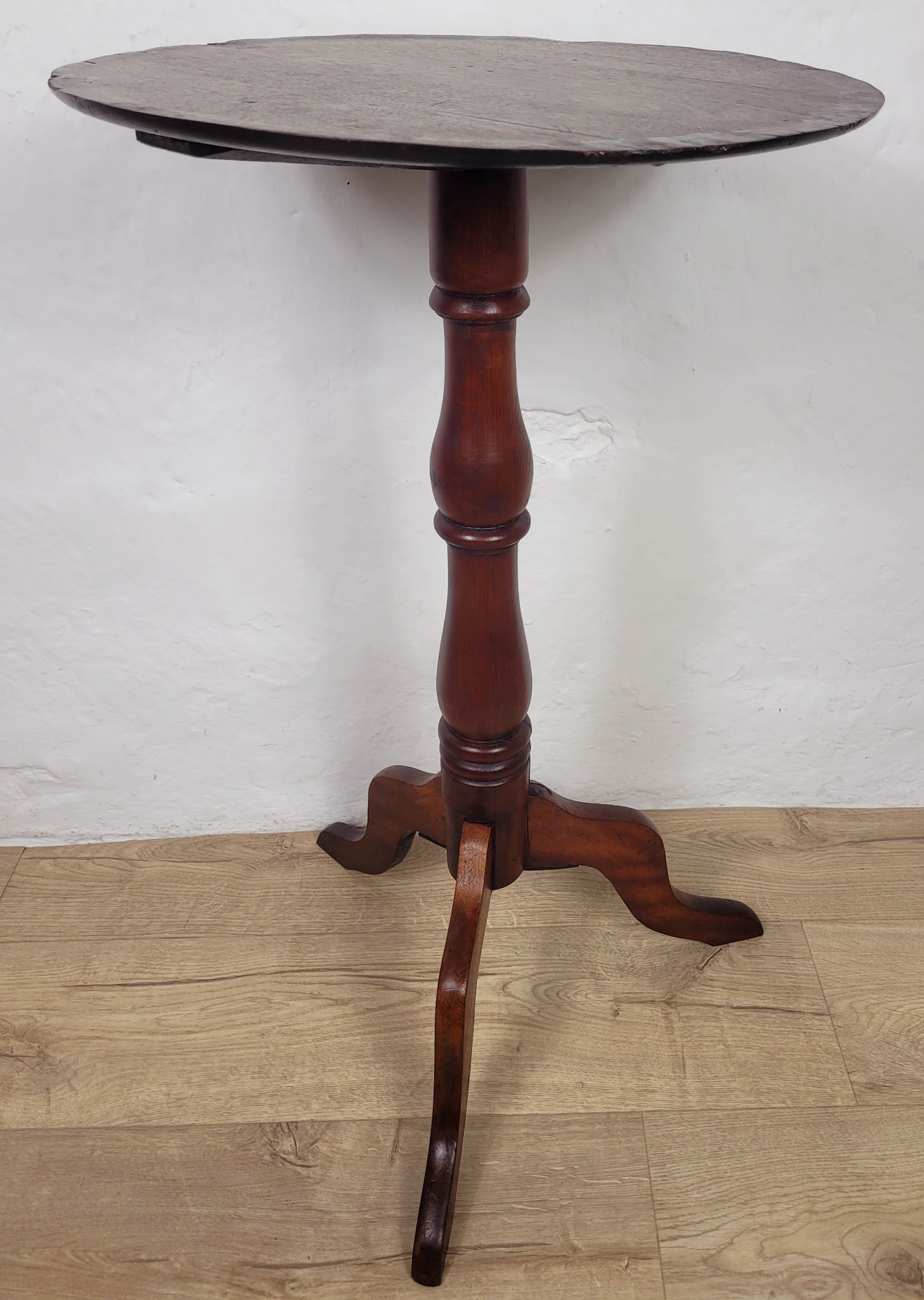 Victorian Tripod Side Table 19thC English Antique Mahogany Postage Available