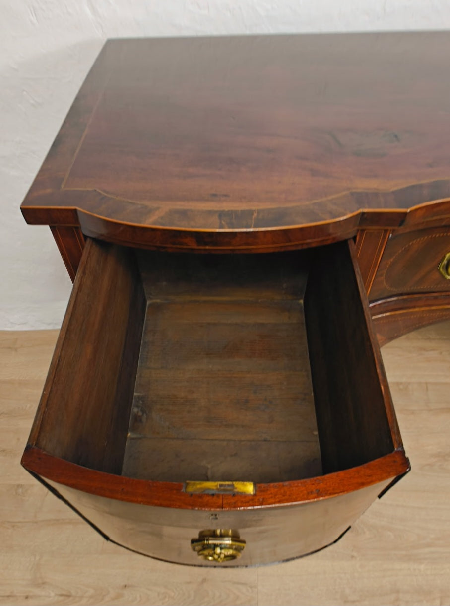 Georgian Sideboard Serpentine Front C1830 English Mahogany Delivery Available