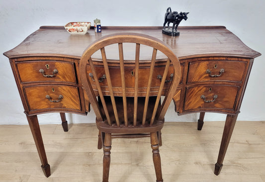 Victorian Ladies Dressing Table Serpentine Antique 1900s Delivery Available