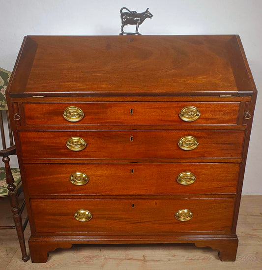 George III Writing Bureau Desk Oak 18thC Antique English Delivery Available