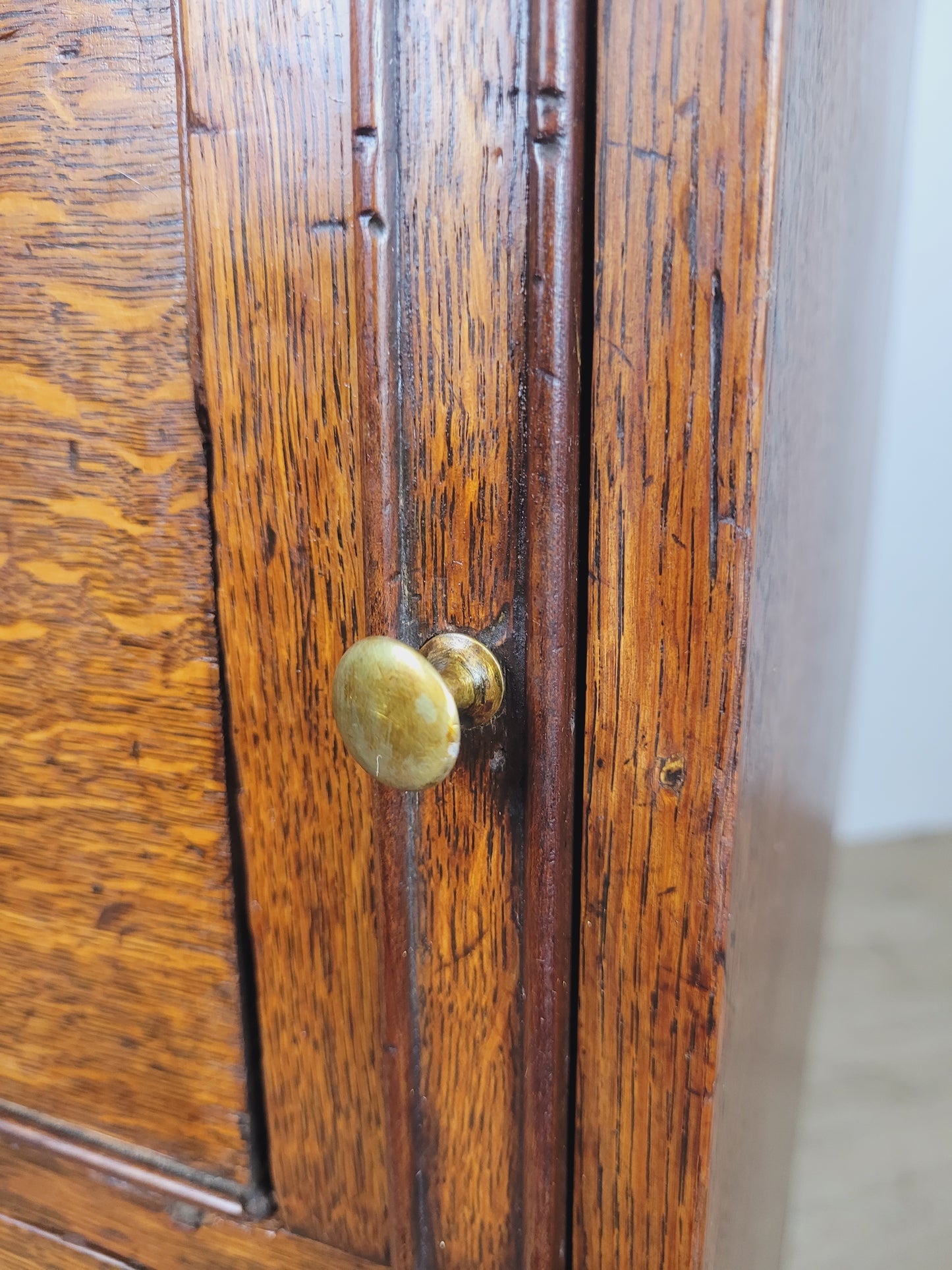 Georgian Writing Bureau Desk 18thC Oak Drop Handles Antique Delivery Available