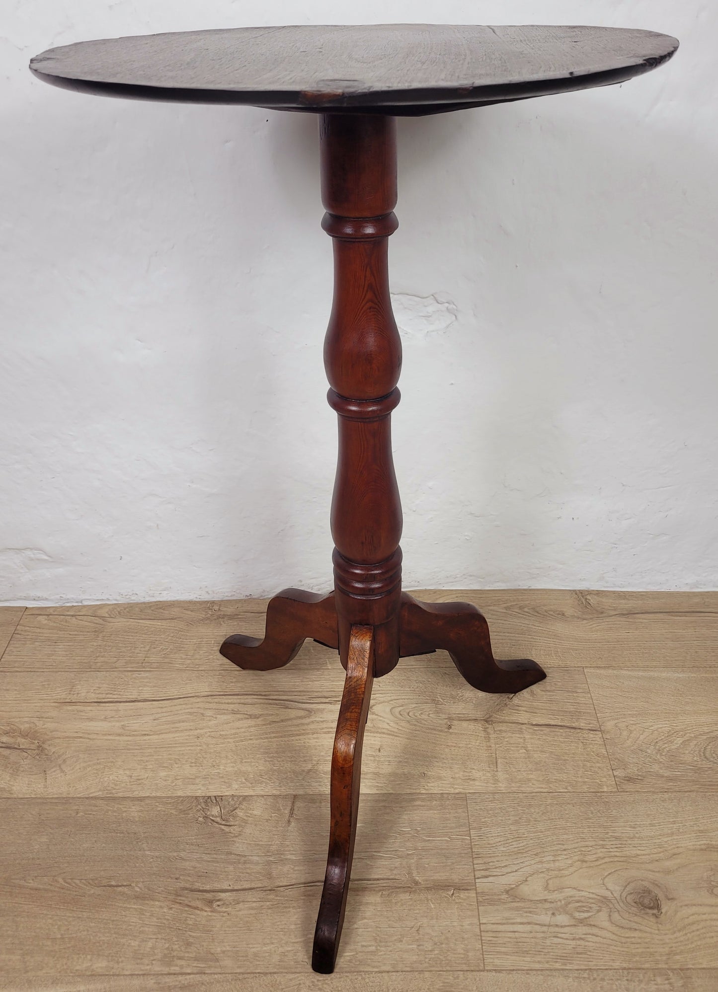 Victorian Tripod Side Table 19thC English Antique Mahogany Postage Available