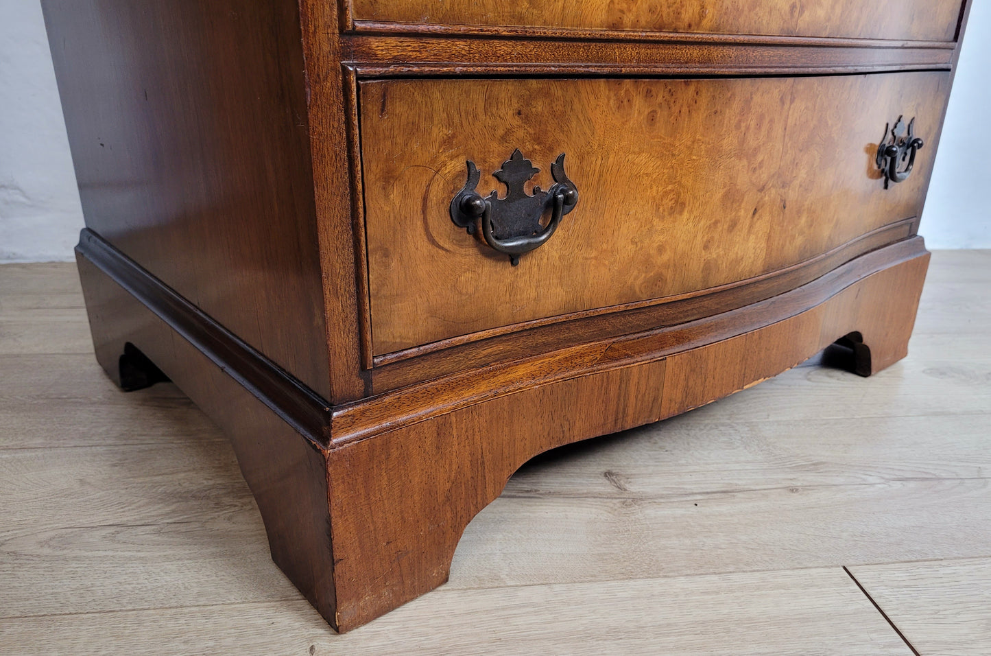 Chest Of Drawers Walnut Antique Style Drop Handles 'Cameo' Postage Available
