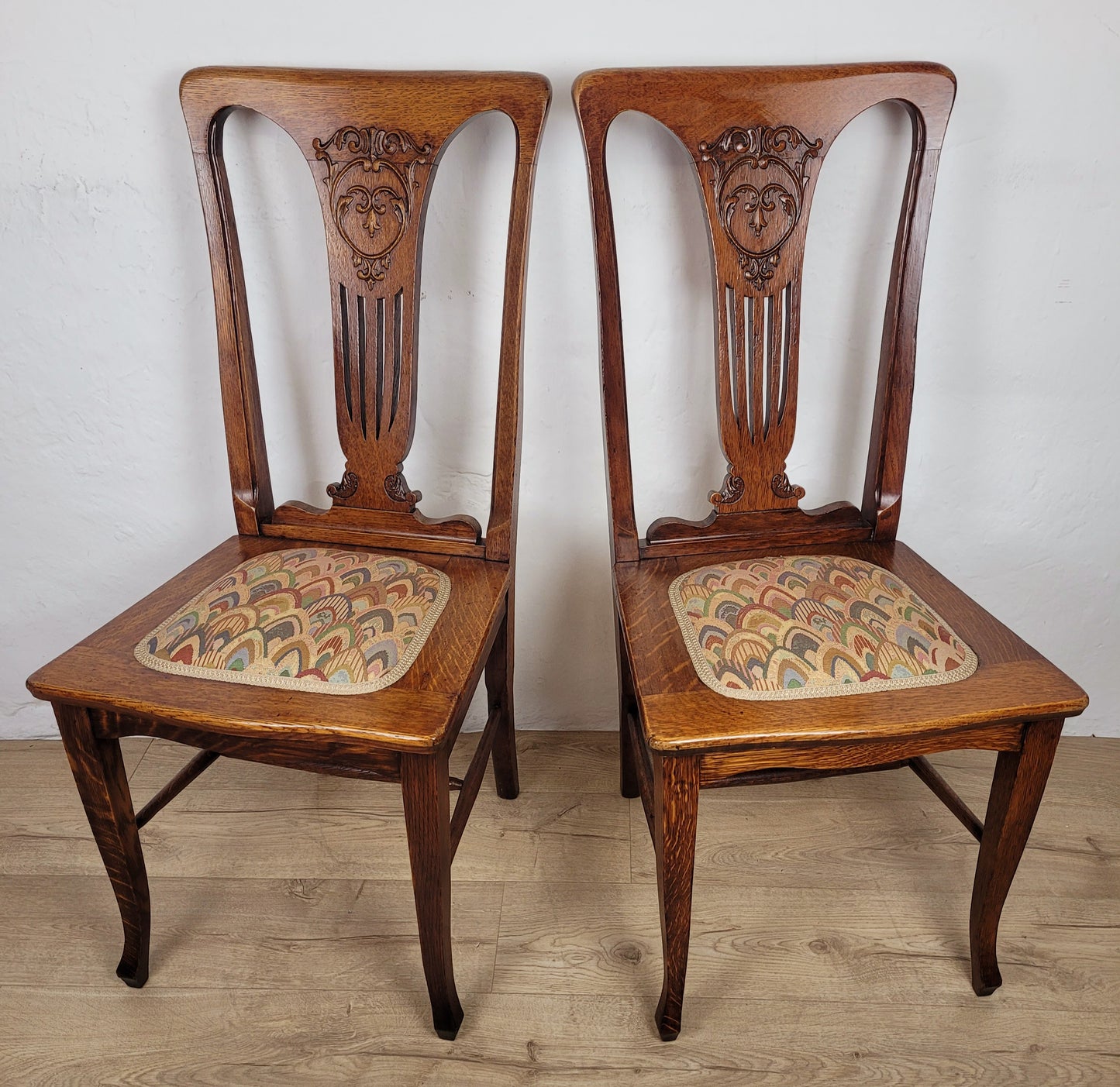 Pair Of Chairs Arts And Crafts Bedroom 1940s Upholstered Delivery Available