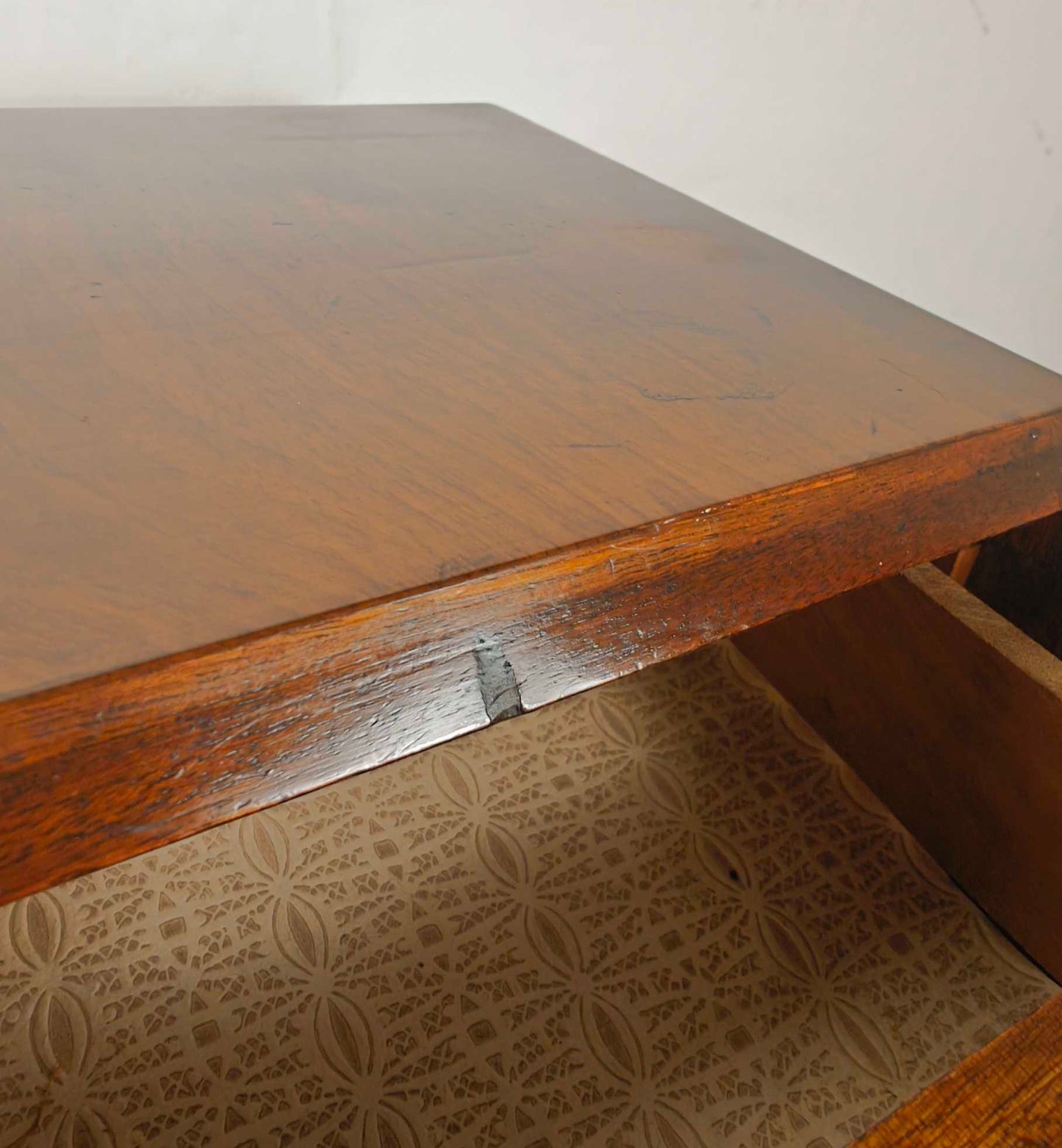 Edwardian Writing Bureau Desk Walnut Lock and Key 1910 Delivery Available