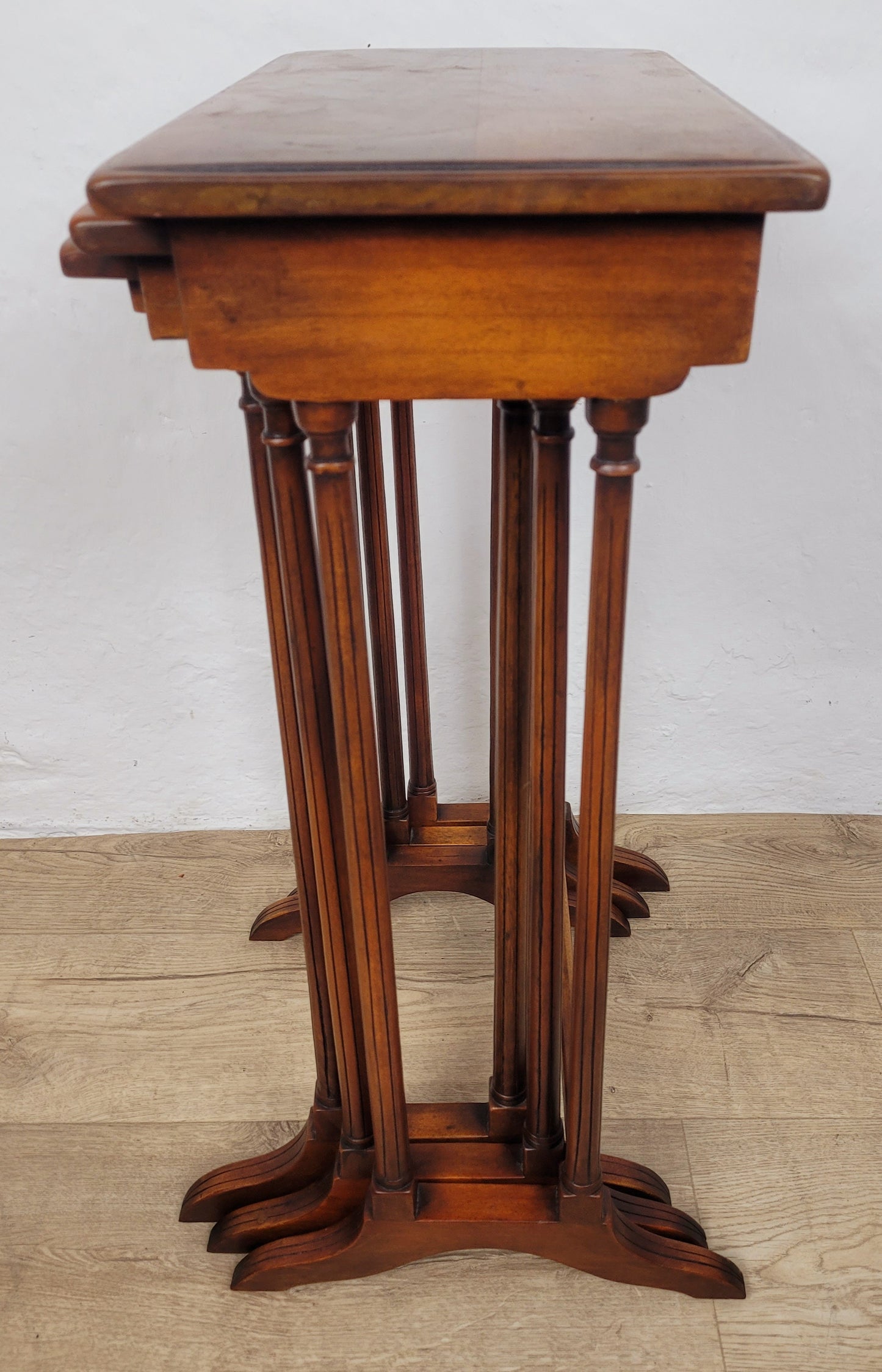 Nest Of Three Tables Victorian Mahogany Antique Postage Available