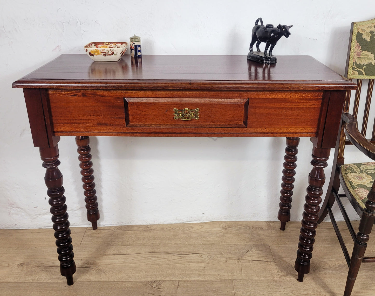 Reproduction Side Table Mahogany Vintage Mid 20th-Century Delivery Available