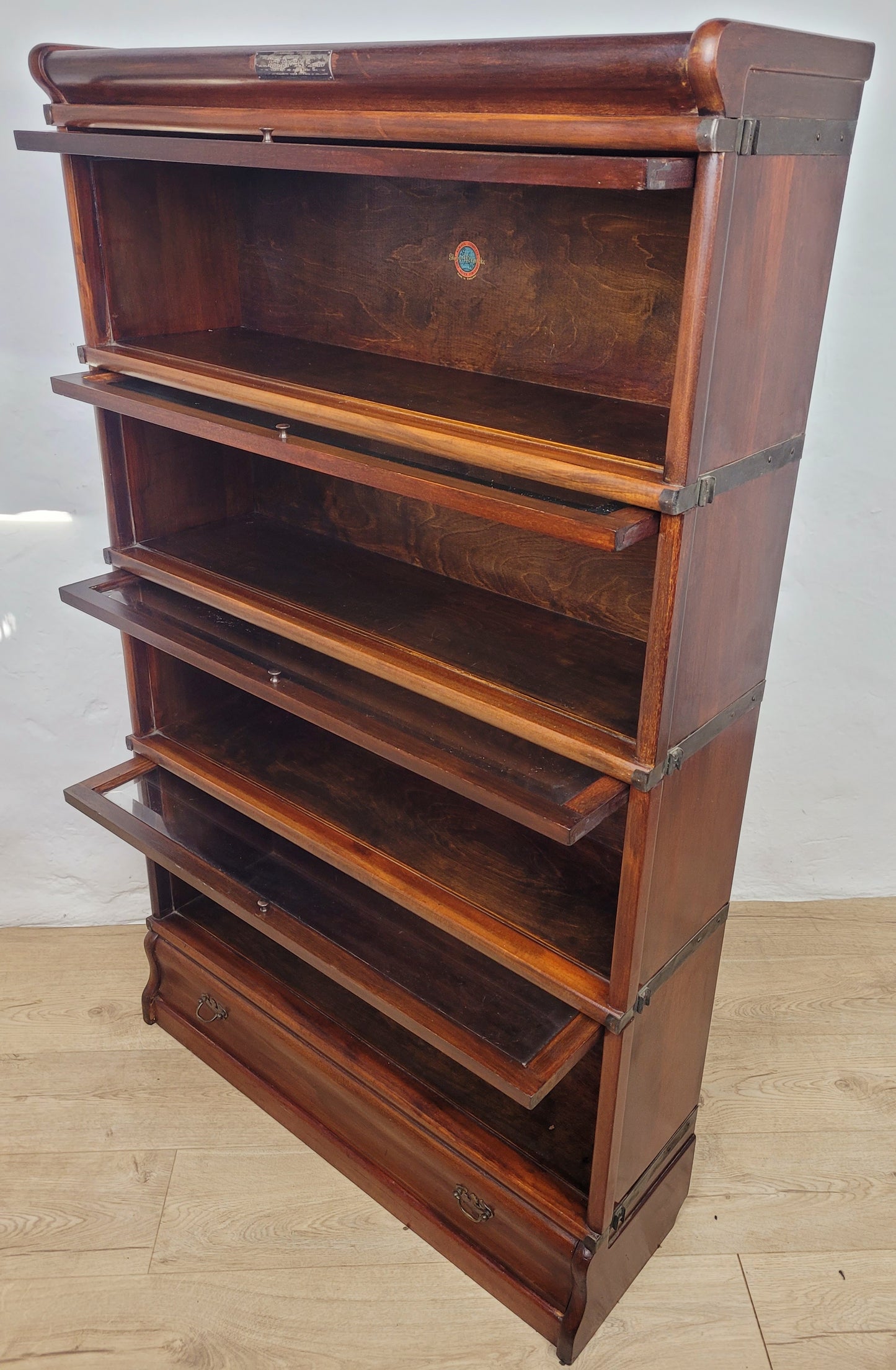 Globe Wernicke Barristers Bookcase 4 Stackable Glass Door Delivery Available