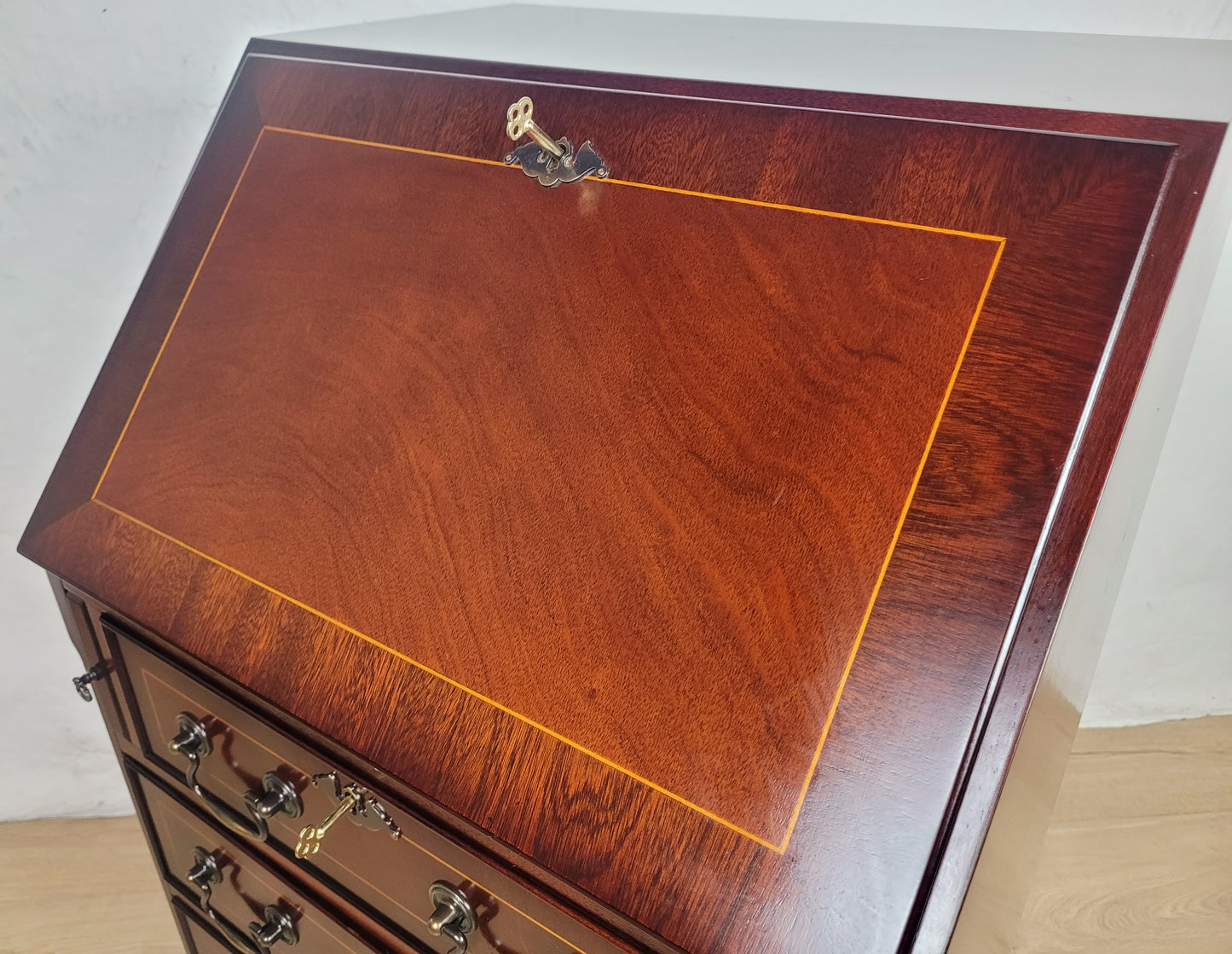Vintage Writing Bureau Desk Lock & Key Ashmore Furniture Delivery Available