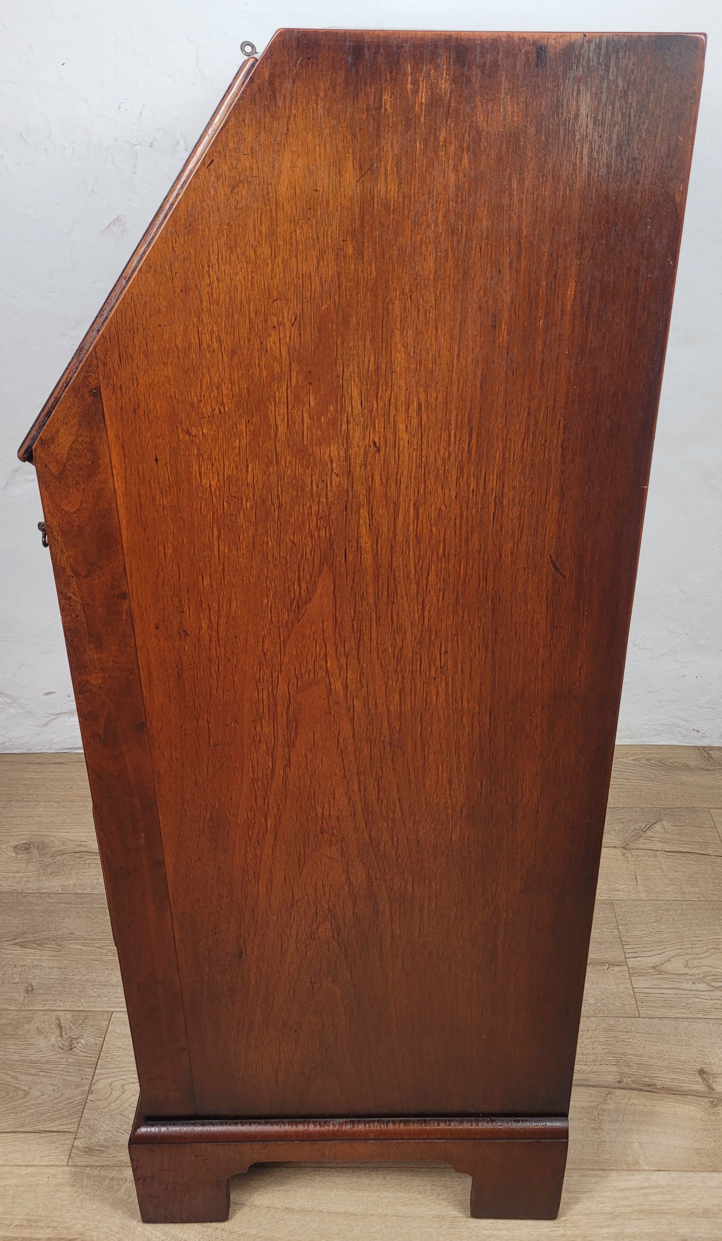 Edwardian Writing Bureau Desk Walnut 'Pratts' Lock and Key Delivery Available