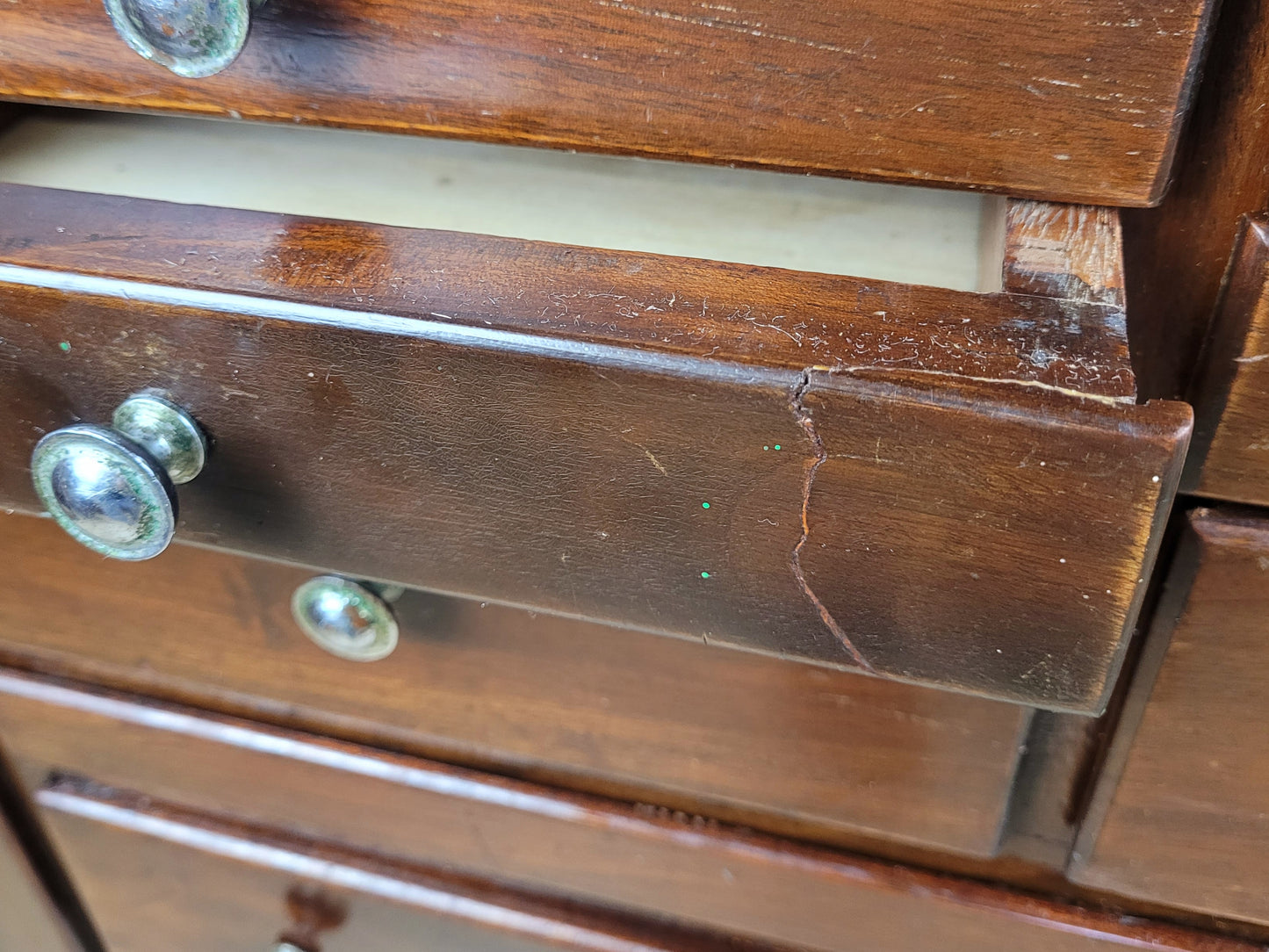 Dentist Collector Cabinet Vintage English Marble 17 Drawers Delivery Available