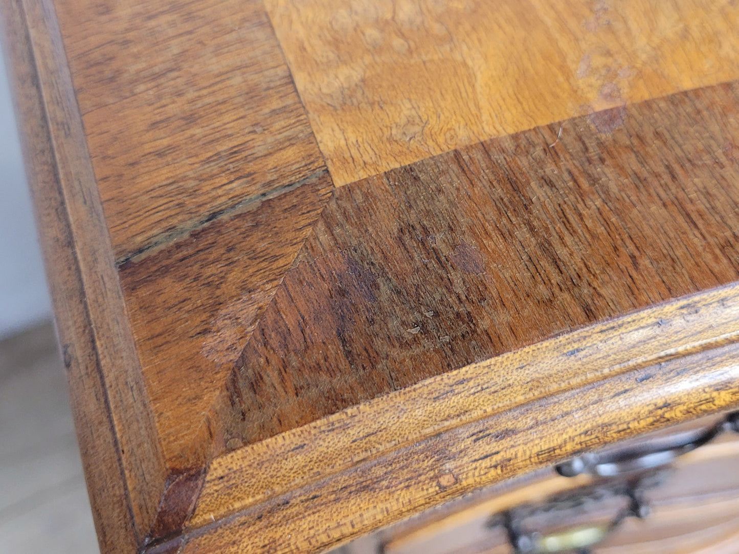 Walnut Chest of Drawers Cabriole Legs Shell Serpentine 1930s Postage Available