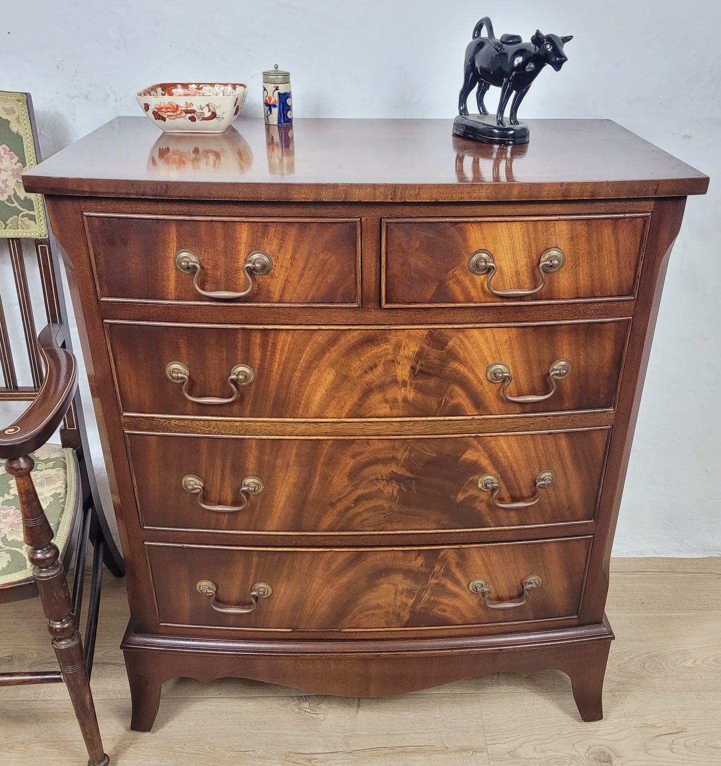 Chest Of Drawers Bevan Funnell Bedroom Vintage 1950s Mahogany Postage Available
