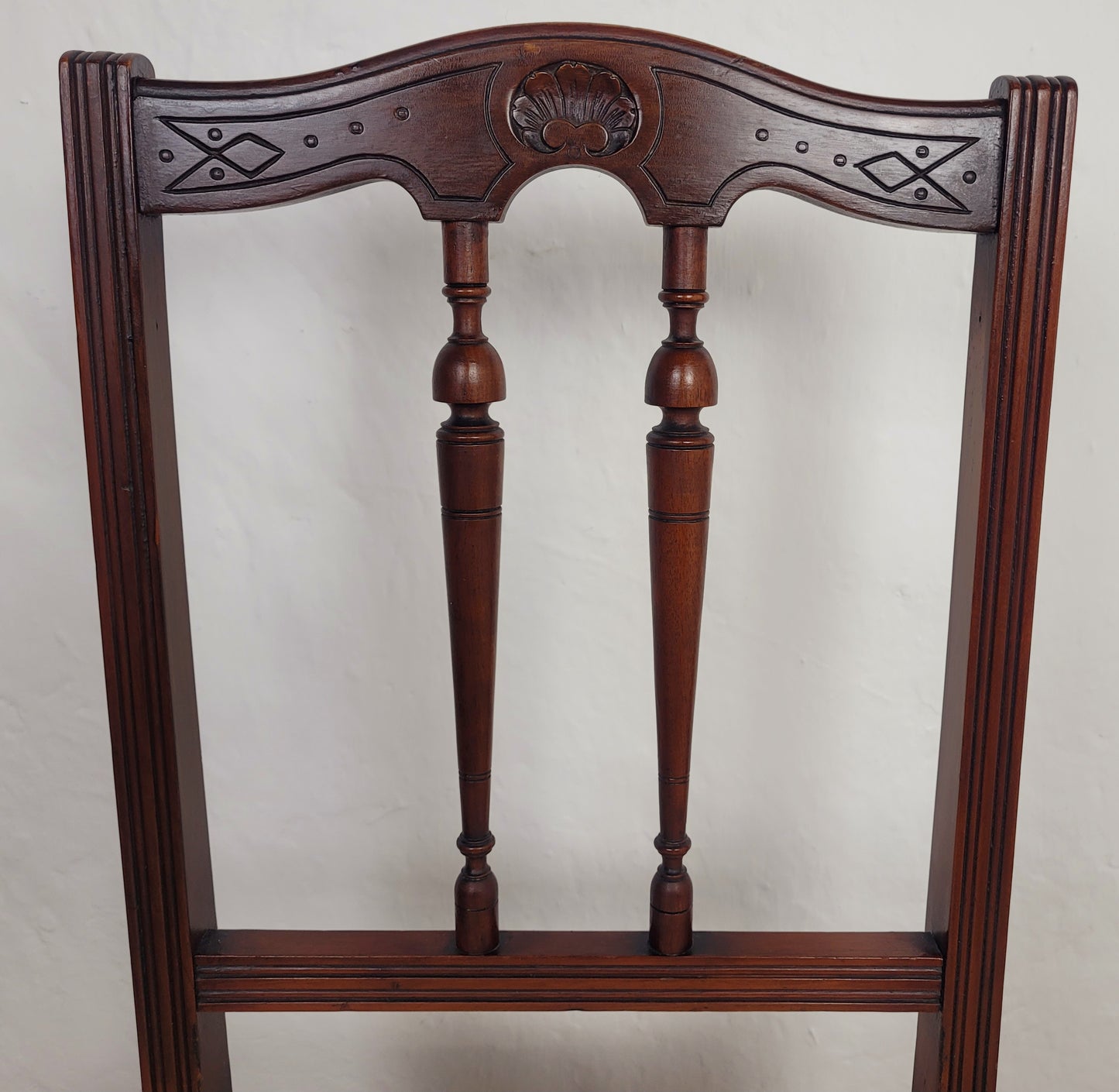 Carved Occasional Chair Mahogany Upholstered Antique Postage Available