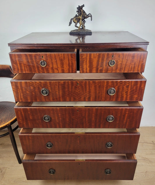Vintage Chest Of Drawers 1930s Antique Style Repro Mahogany Delivery Available