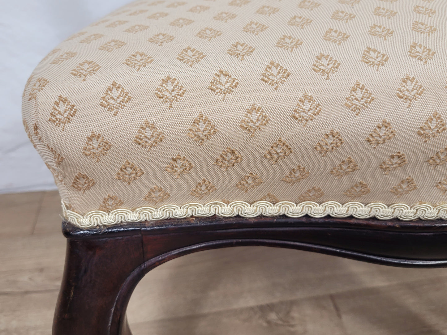 Victorian Nursing Chairs Carved Pierced Foliate Upholstery 19C Postage Available