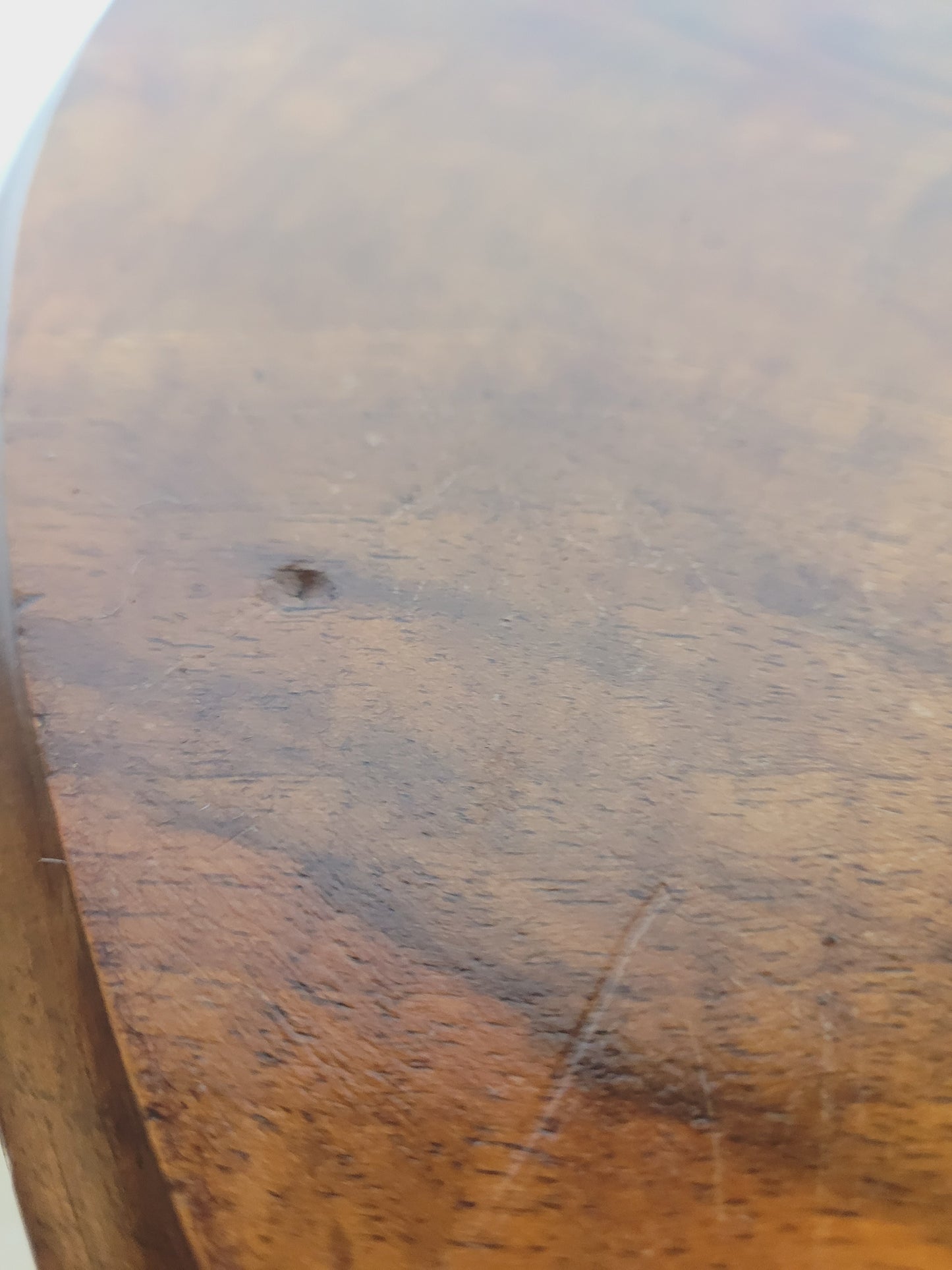 Walnut Coffee Table Side Circular Cabriole Mid Century 1940s Postage Available