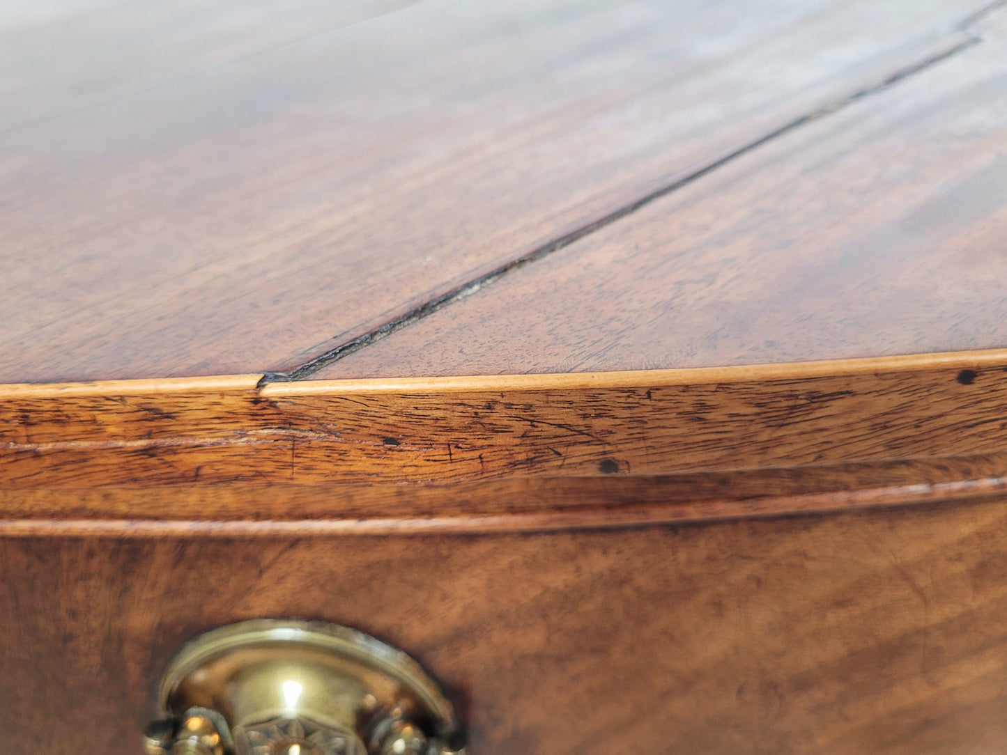 Regency Bowfronted Sideboard Drop Handles English C1800 Delivery Available