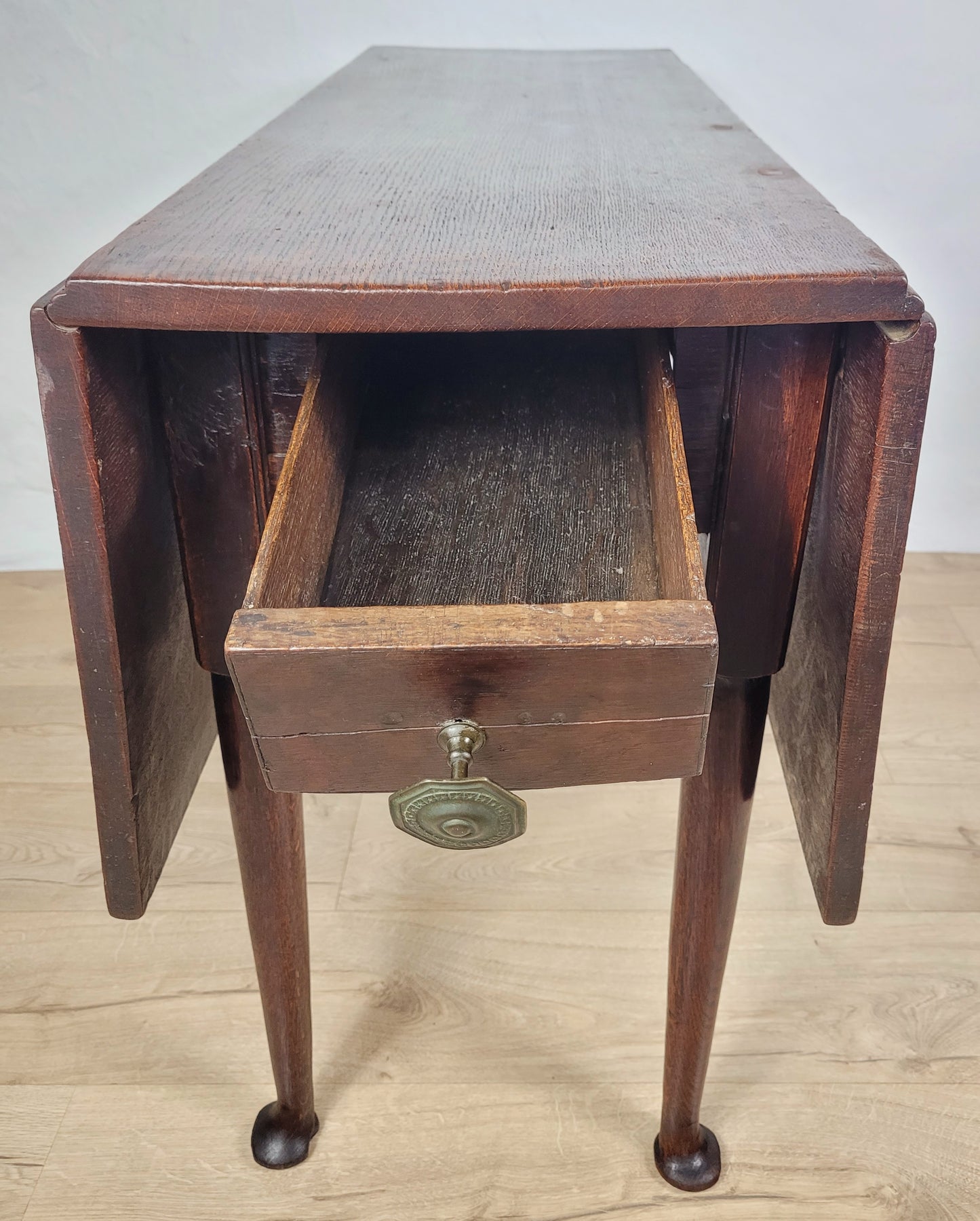 Georgian Dining Table Drop Leaf Gateleg Drawer Oak 1820's Delivery Available