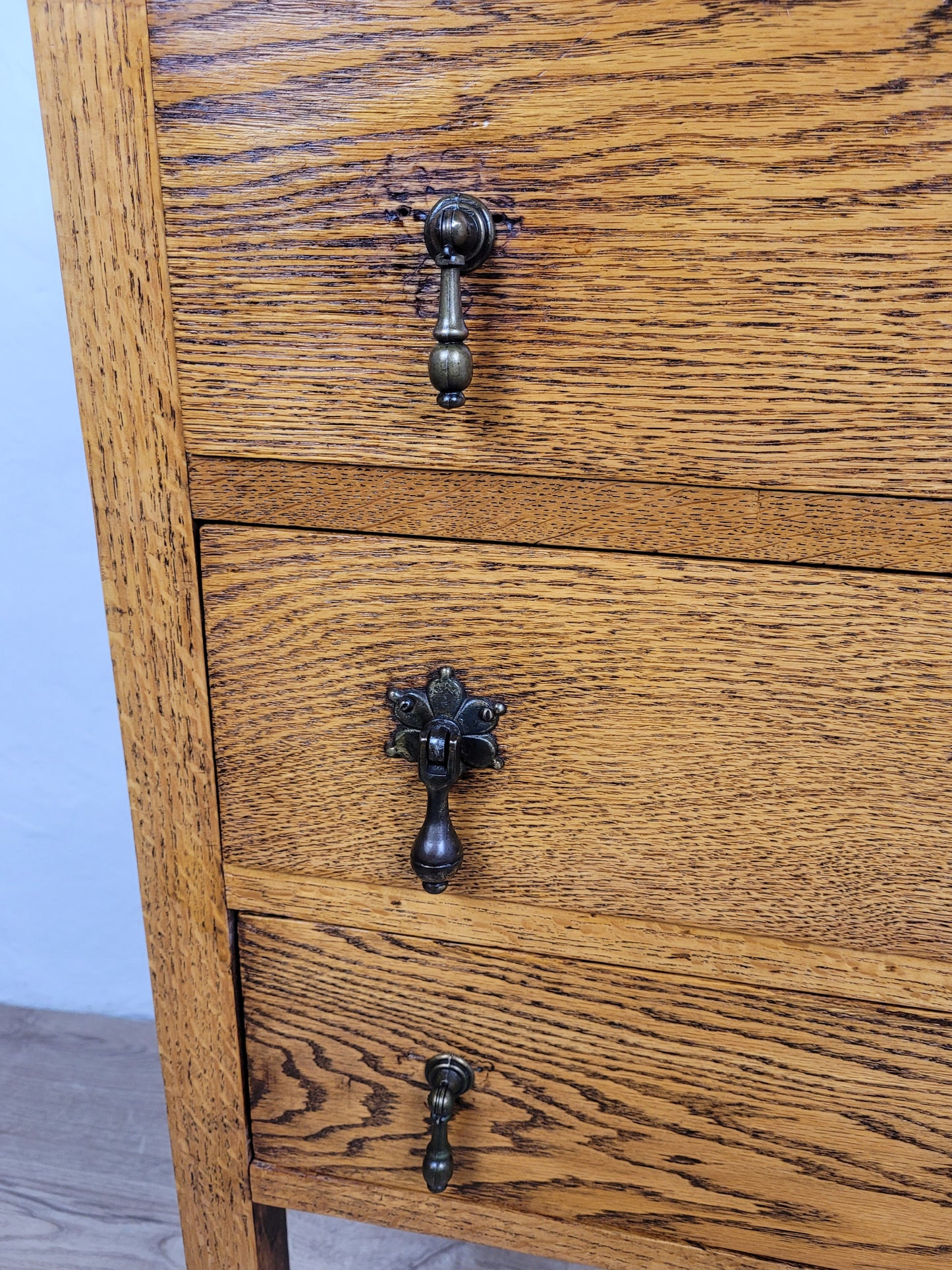Oak Chest of Drawers Vintage Arts & Crafts Style 1930 English Delivery Available