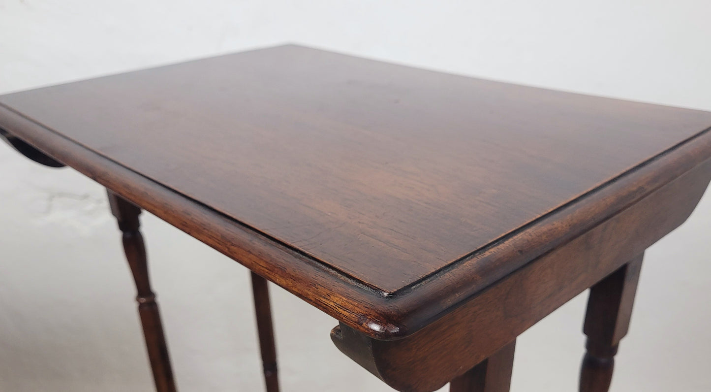 Three Nesting Occasional Tables Vintage Mahogany Mid Century Postage Available