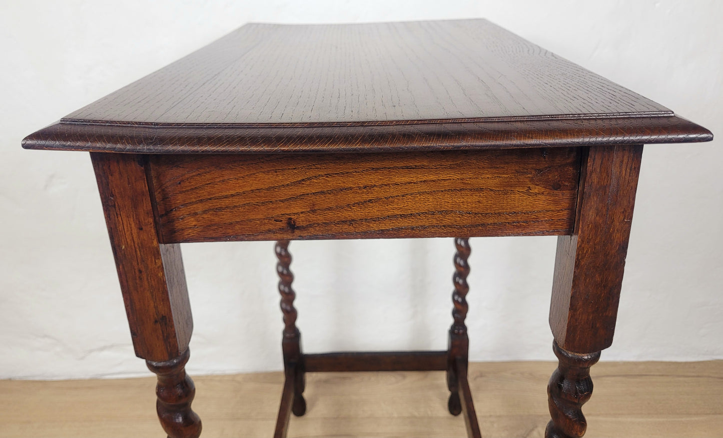 Barley Twist Side Table Vintage Rectangular Country English Postage Available