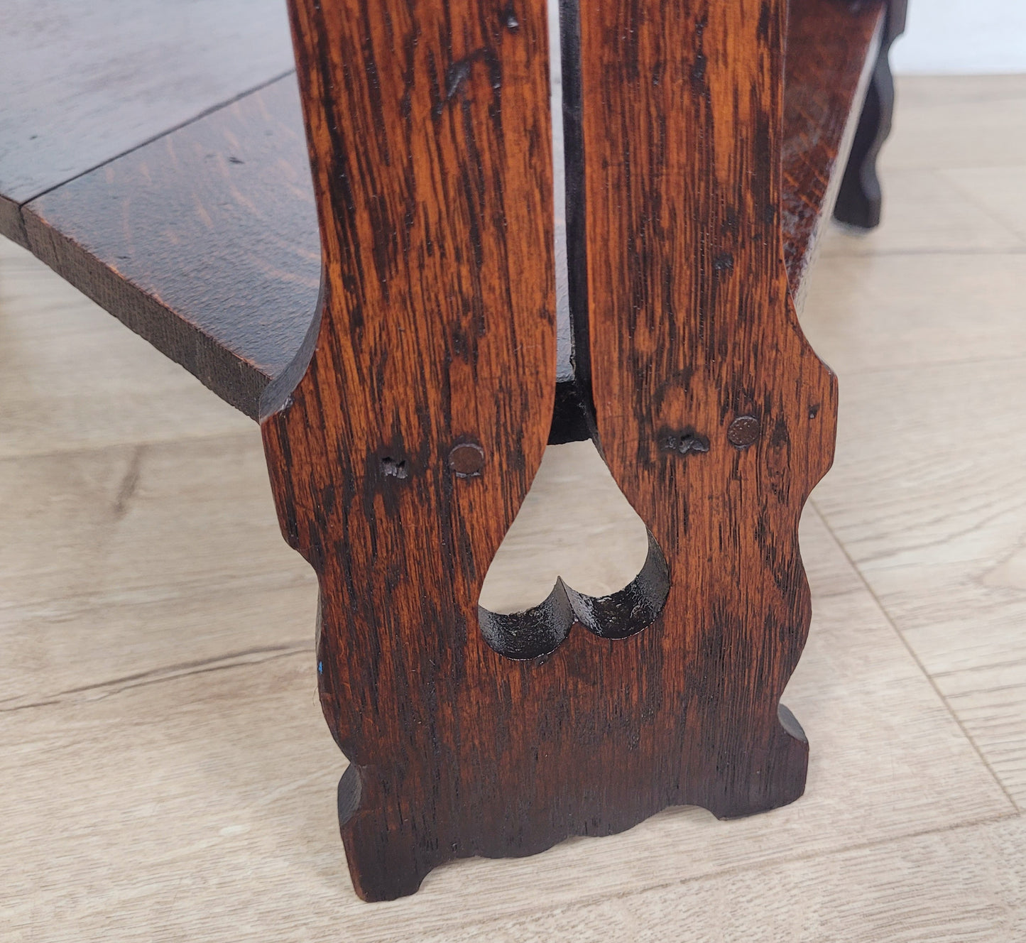 Triangular Occasional Tripod Table English Arts & Crafts 20thC Postage Available