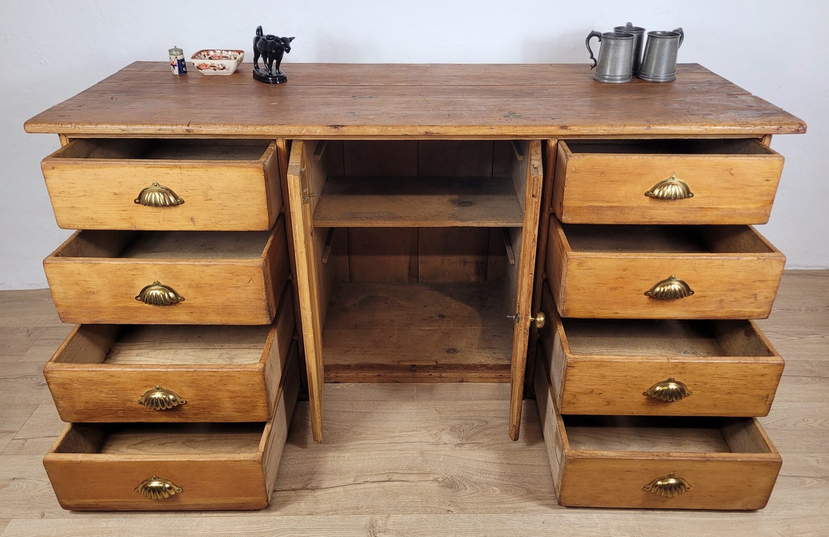Victorian Sideboard Cupboard Pine With Drawers Rustic Country Delivery Available