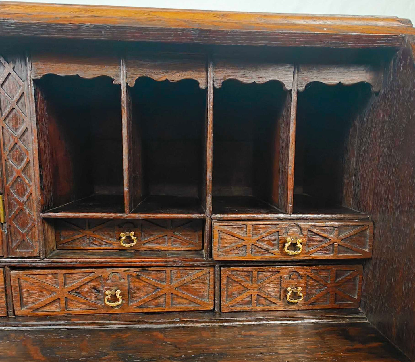 George III Writing Bureau Desk Oak 18thC Antique English Delivery Available
