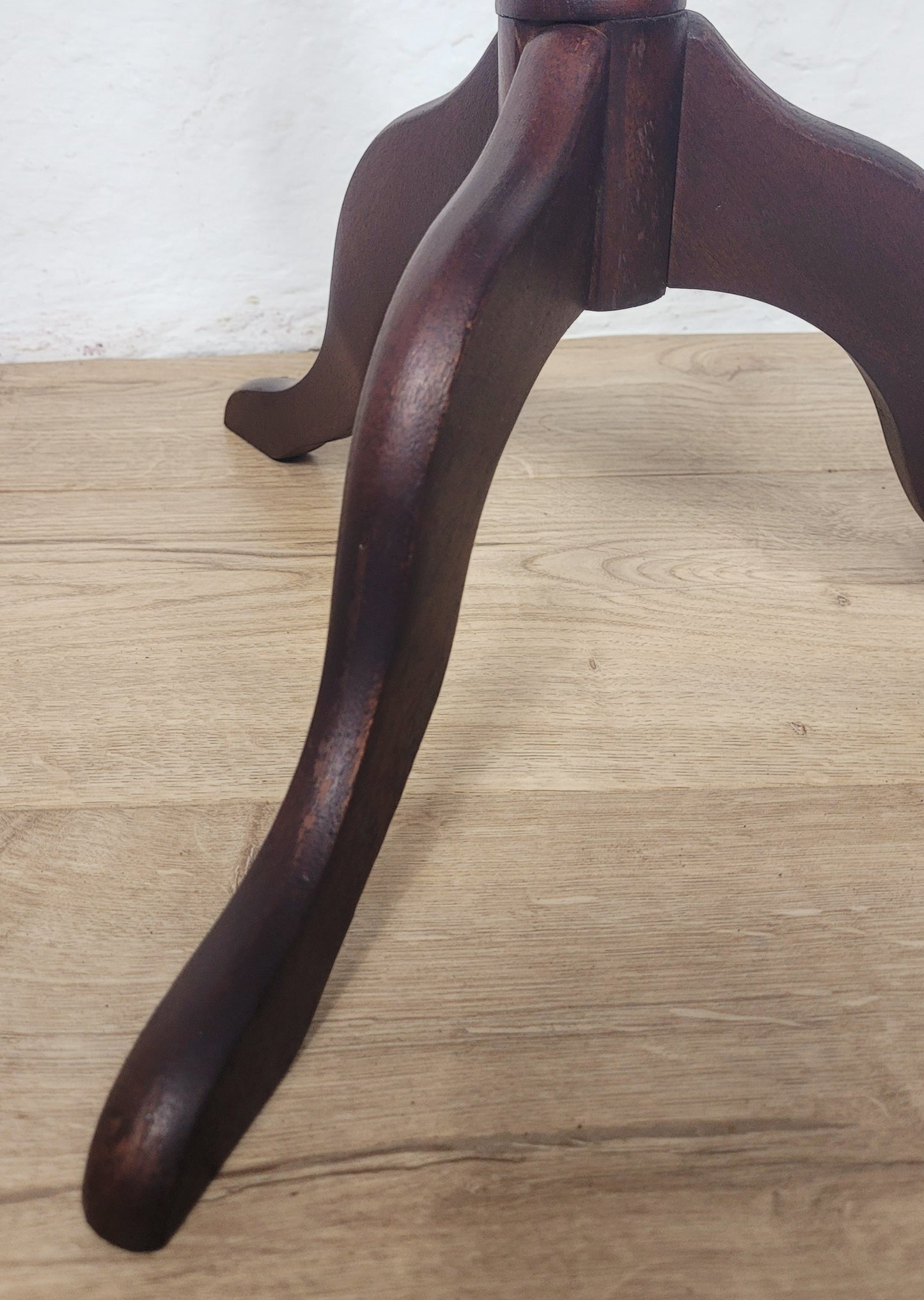 Vintage Wine Table Piecrust Scalloped Edge English 20thC 1950 Postage Available