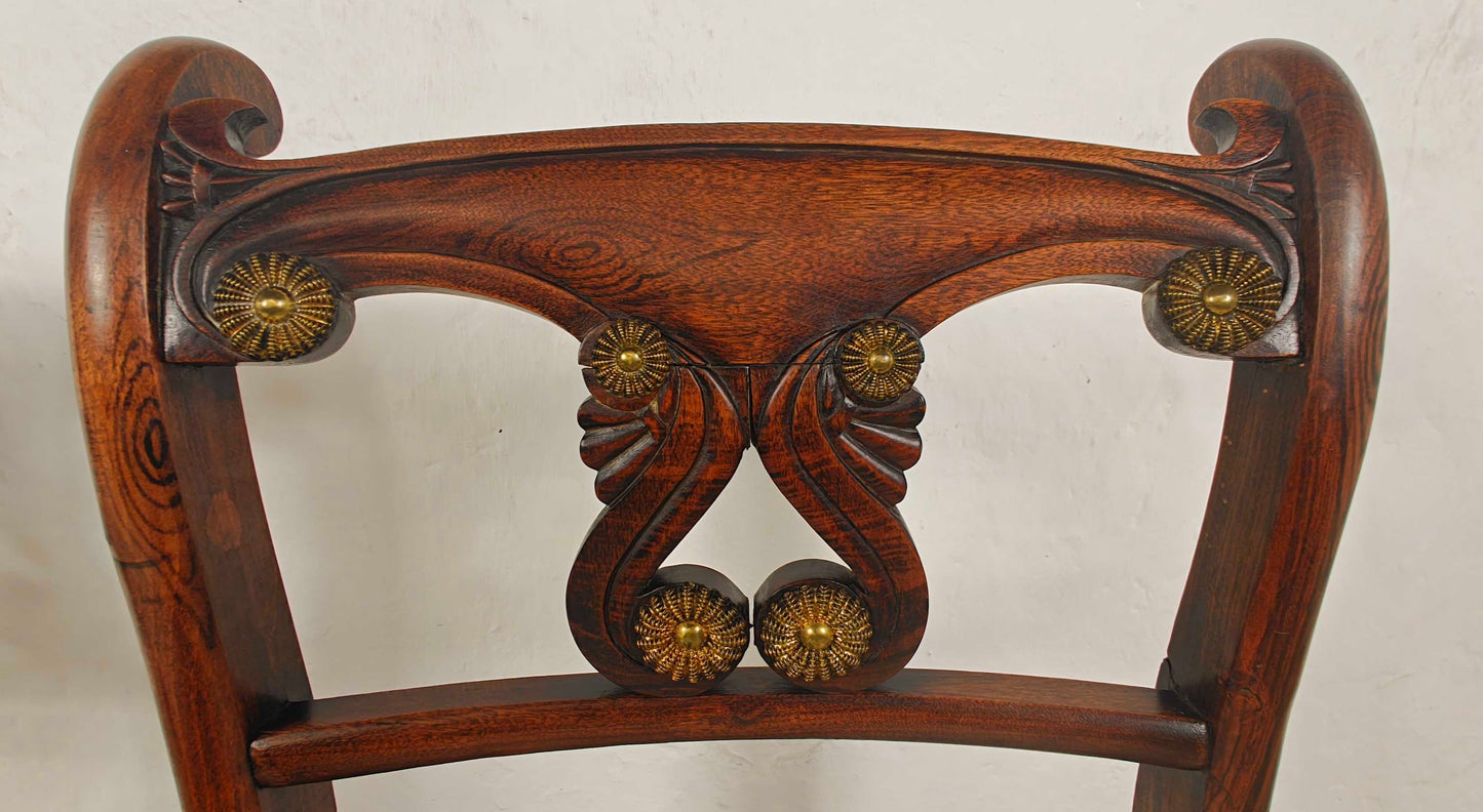 Victorian Pair Of Chairs Carved Upholstered Mahogany Antique Postage Available
