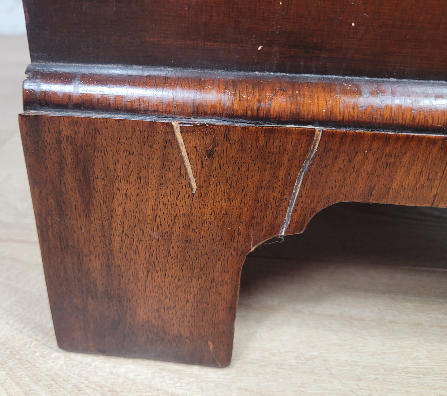 Edwardian Writing Bureau Desk Walnut 'Pratts' Lock and Key Delivery Available