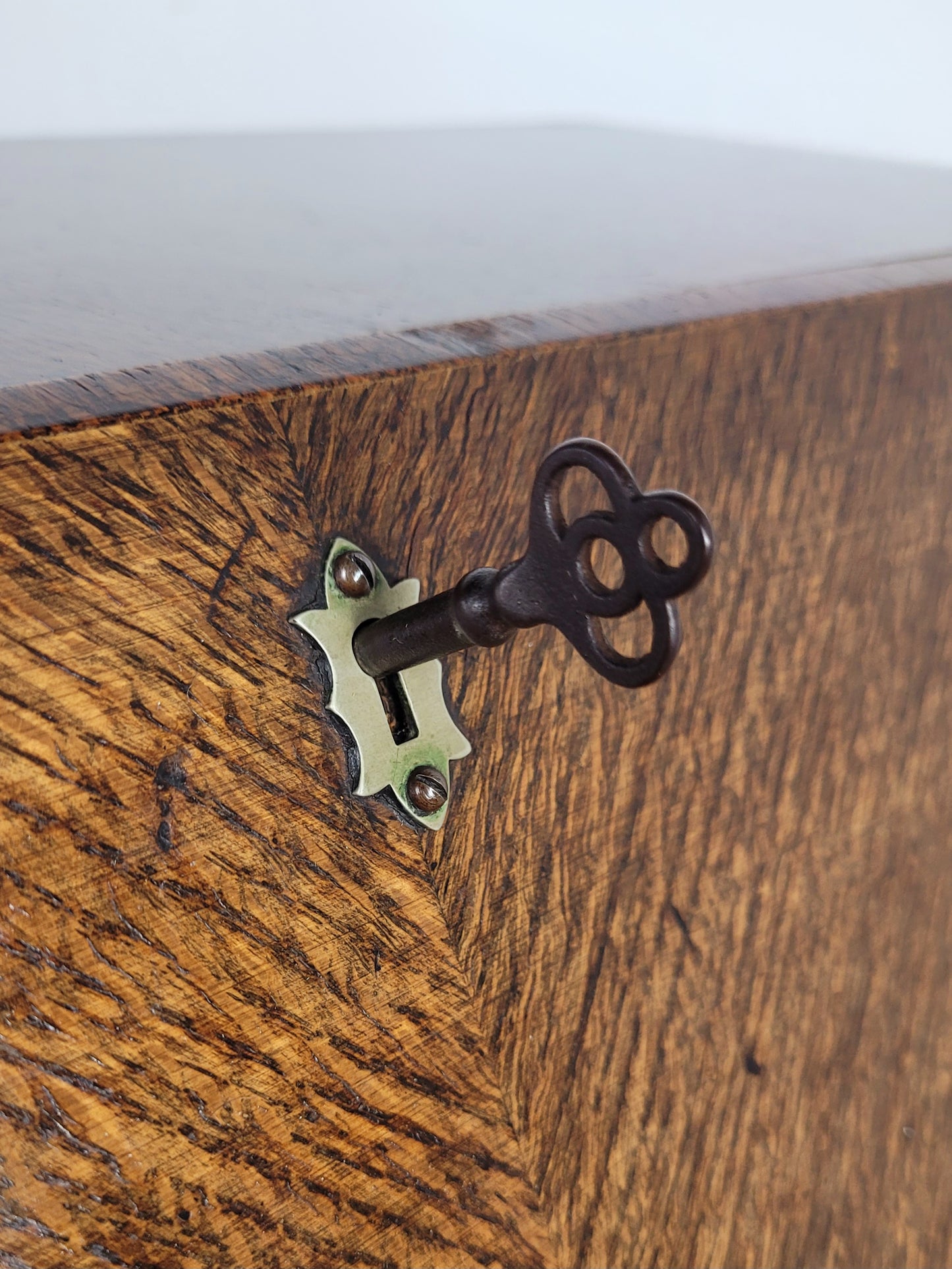 Oak Writing Bureau Desk Vintage 1960's Key & Lock Delivery Available