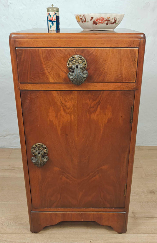 Vintage Bedside Cabinet B&E Furniture Walnut Mid 20th-Century Postage Available