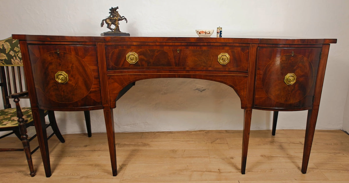 Georgian Sideboard Serpentine Front C1830 English Mahogany Delivery Available