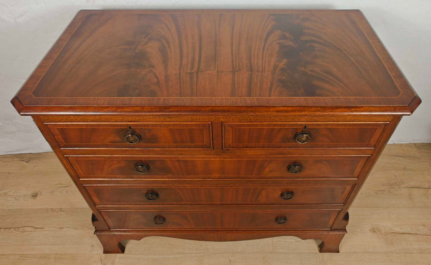Reproduction Chest Of Drawers Mahogany Drop Handles Storage Delivery Available