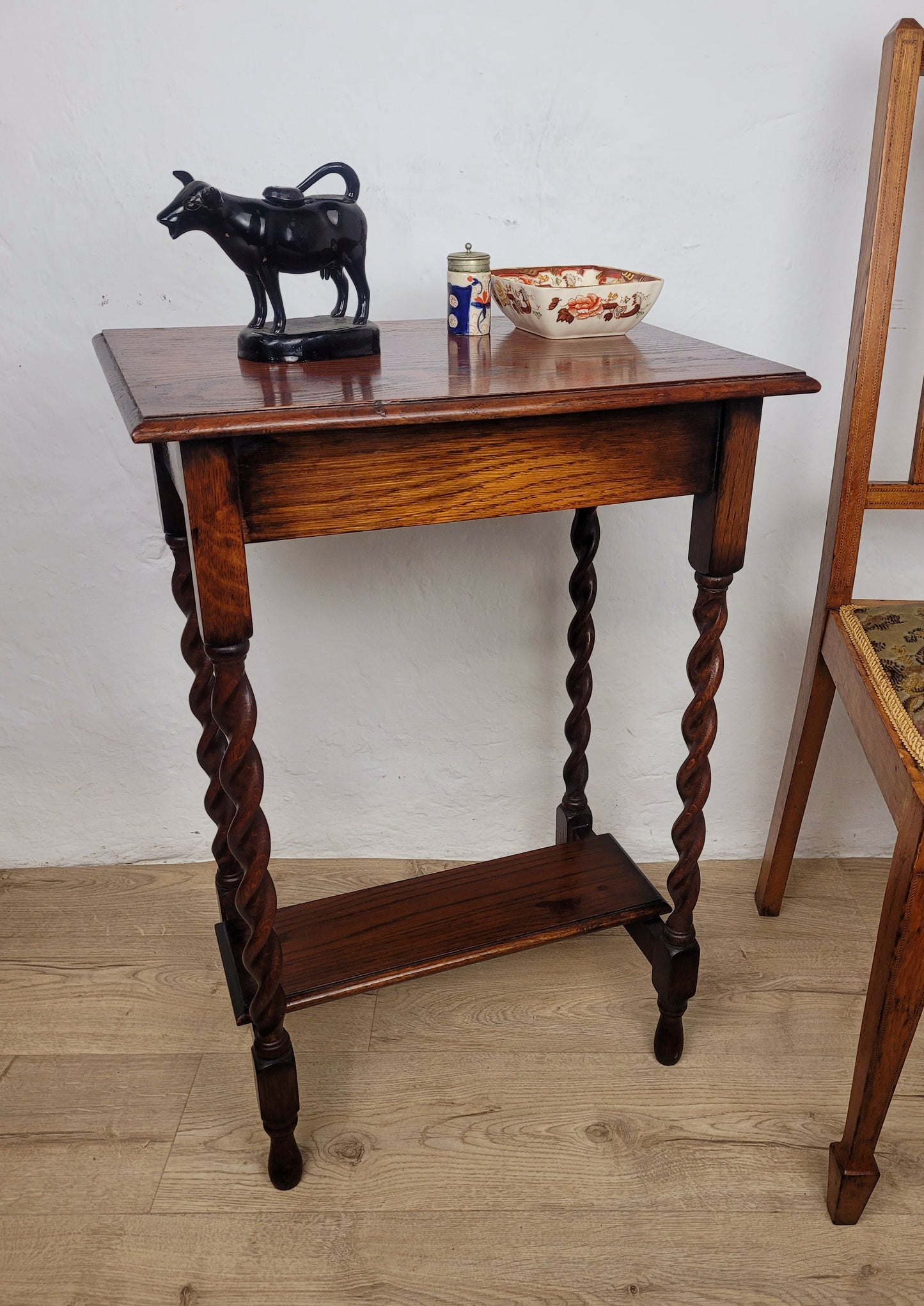 Victorian Occasional Table Barley Twist Country English 19thC Postage Available