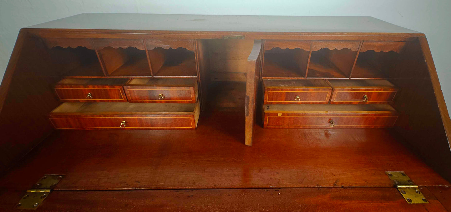 George III Writing Bureau Desk Oak 18thC Antique English Delivery Available
