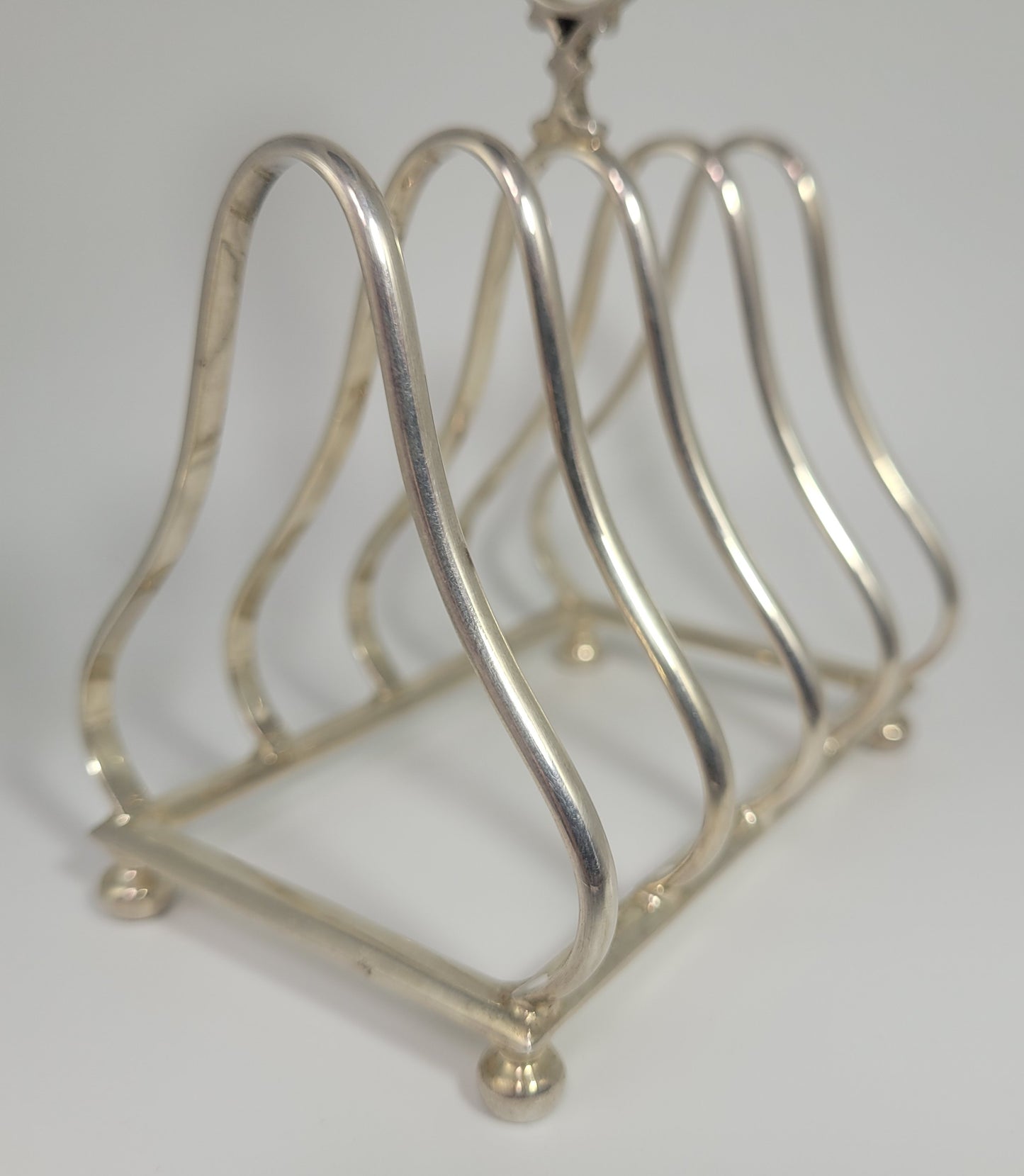 Sheffield Silver Toast Rack Hallmarked English Edwardian 1900 Tableware Postage Available