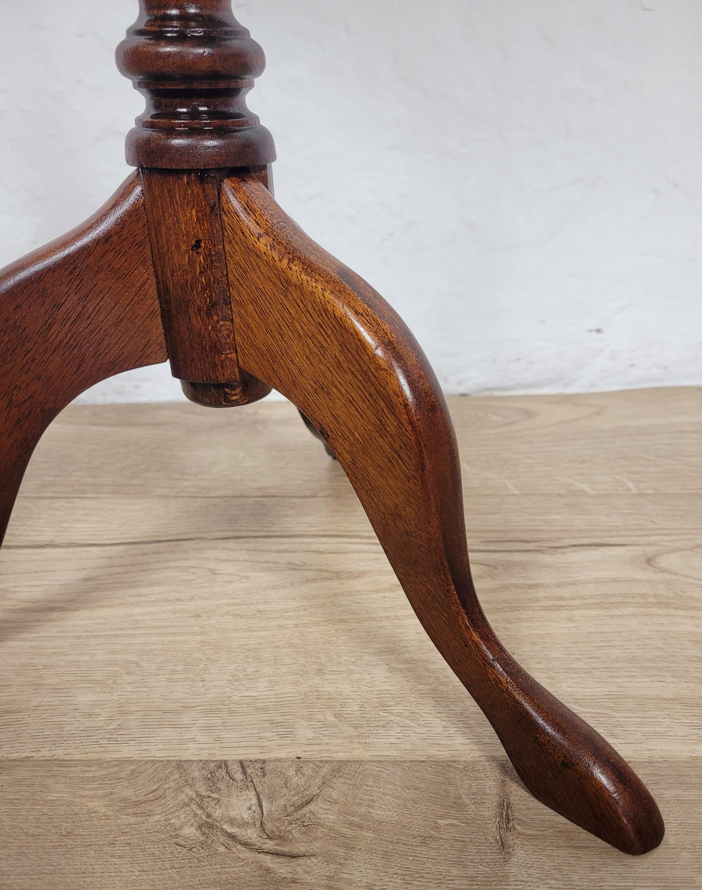 Piecrust Tripod Wine Table Octagonal Fluted Leg Vintage Postage Available
