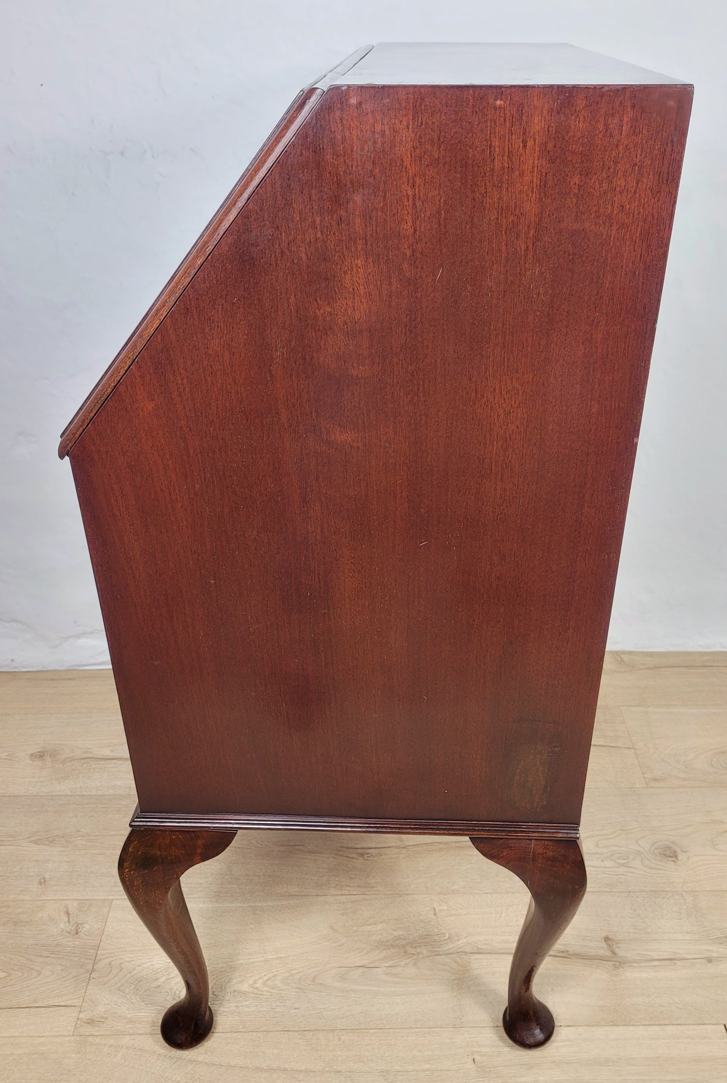 Vintage Writing Desk Bureau Leather 1930s Cabriole Legs Delivery Available