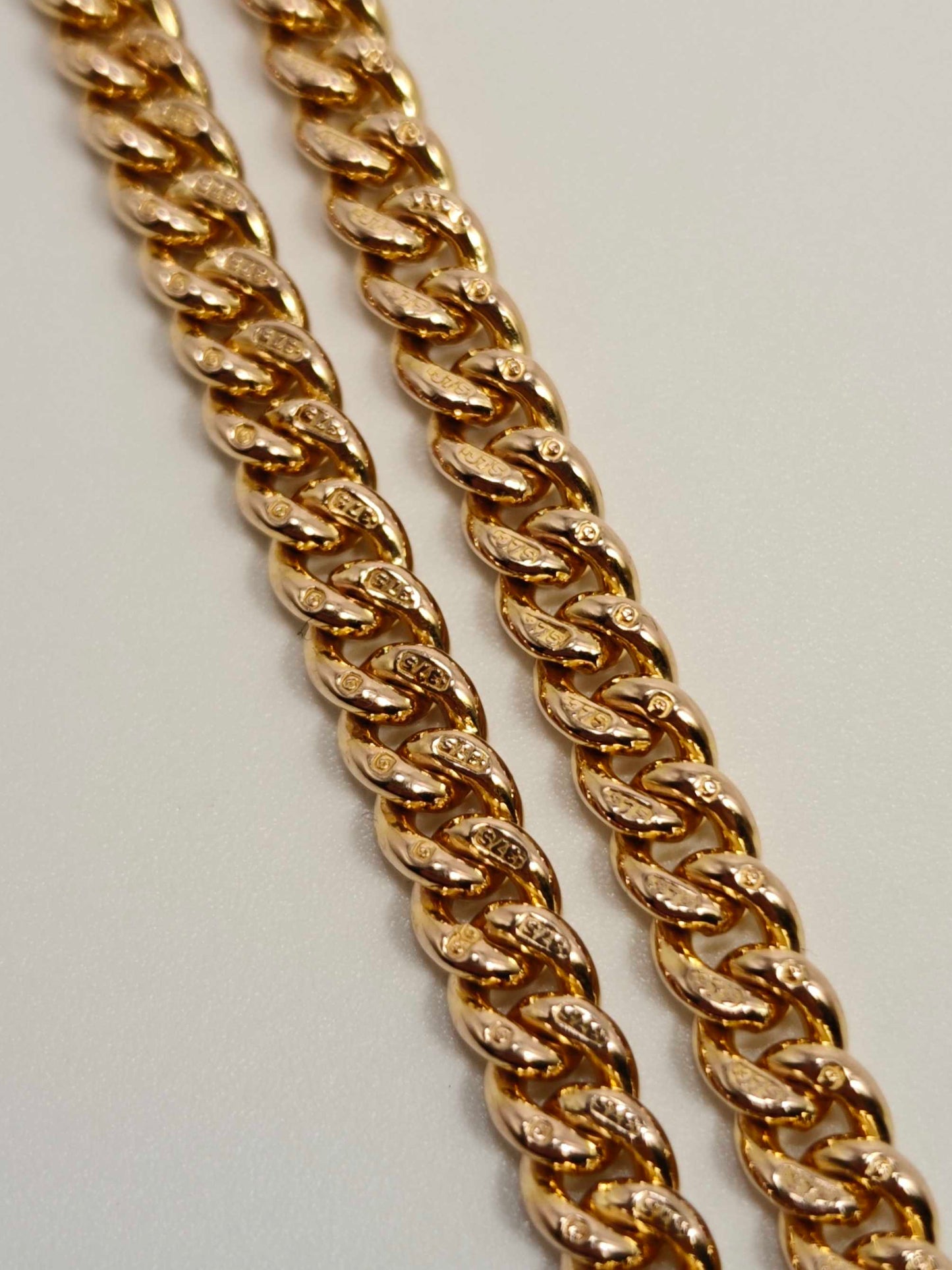9ct Gold Albert Chain Signed WHWLD 375 Dog Clasp T-Bar Antique Postage Available