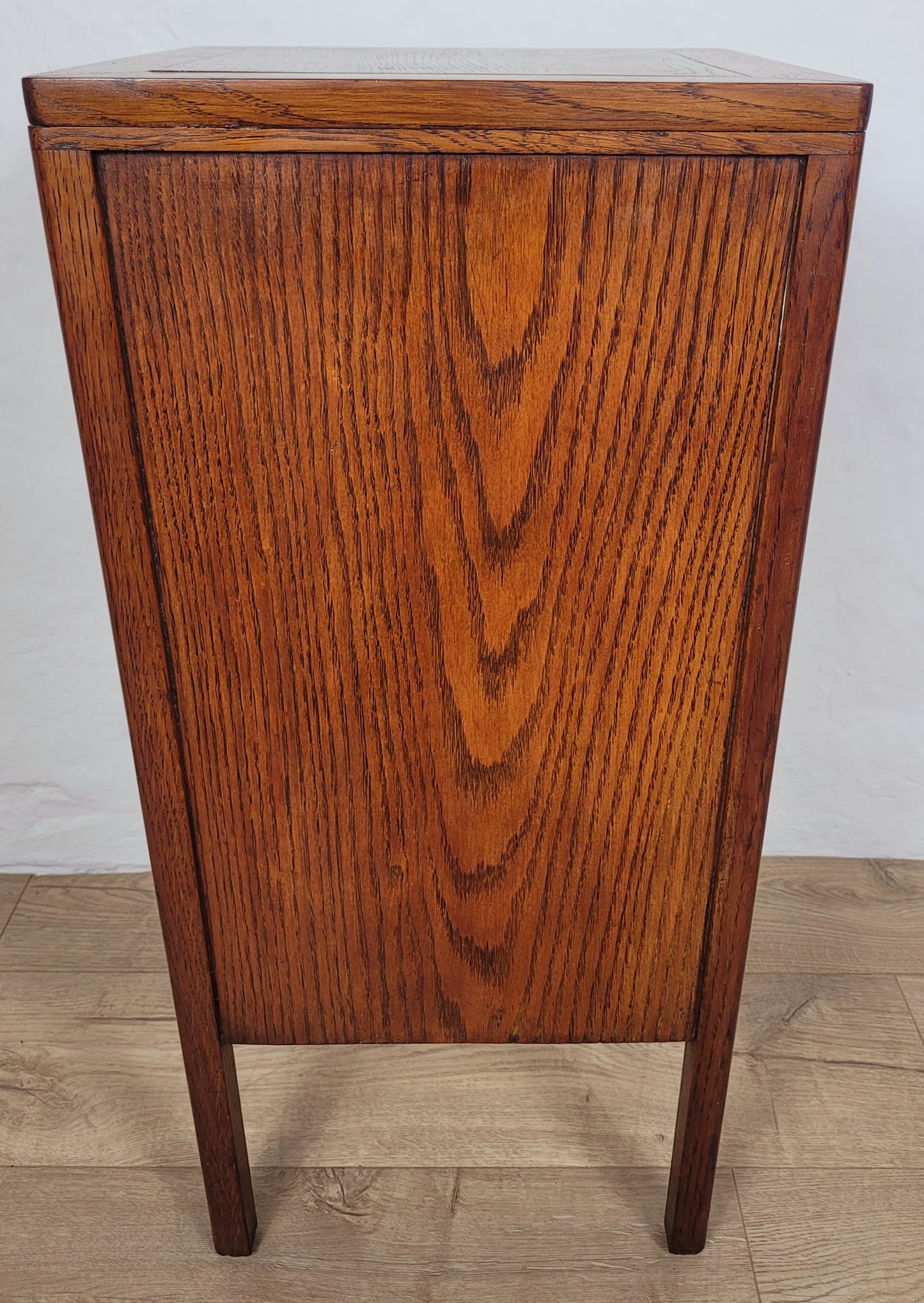 Vintage Bedside Cabinet Oak Mid 20th-Century Country Drawers Postage Available