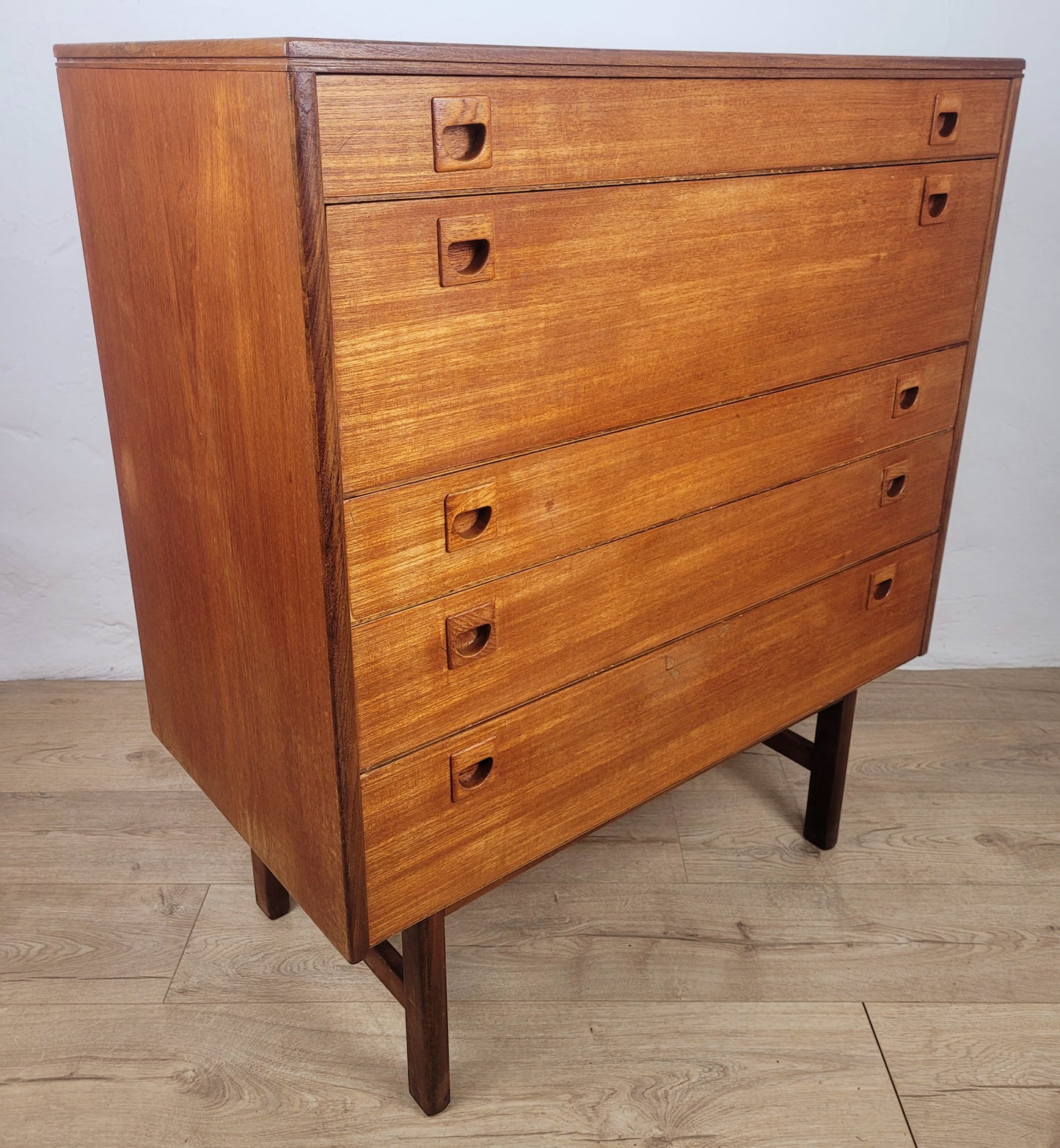 Alfred Cox Teak Chest of Drawers 1960 Post War British Design Delivery Available