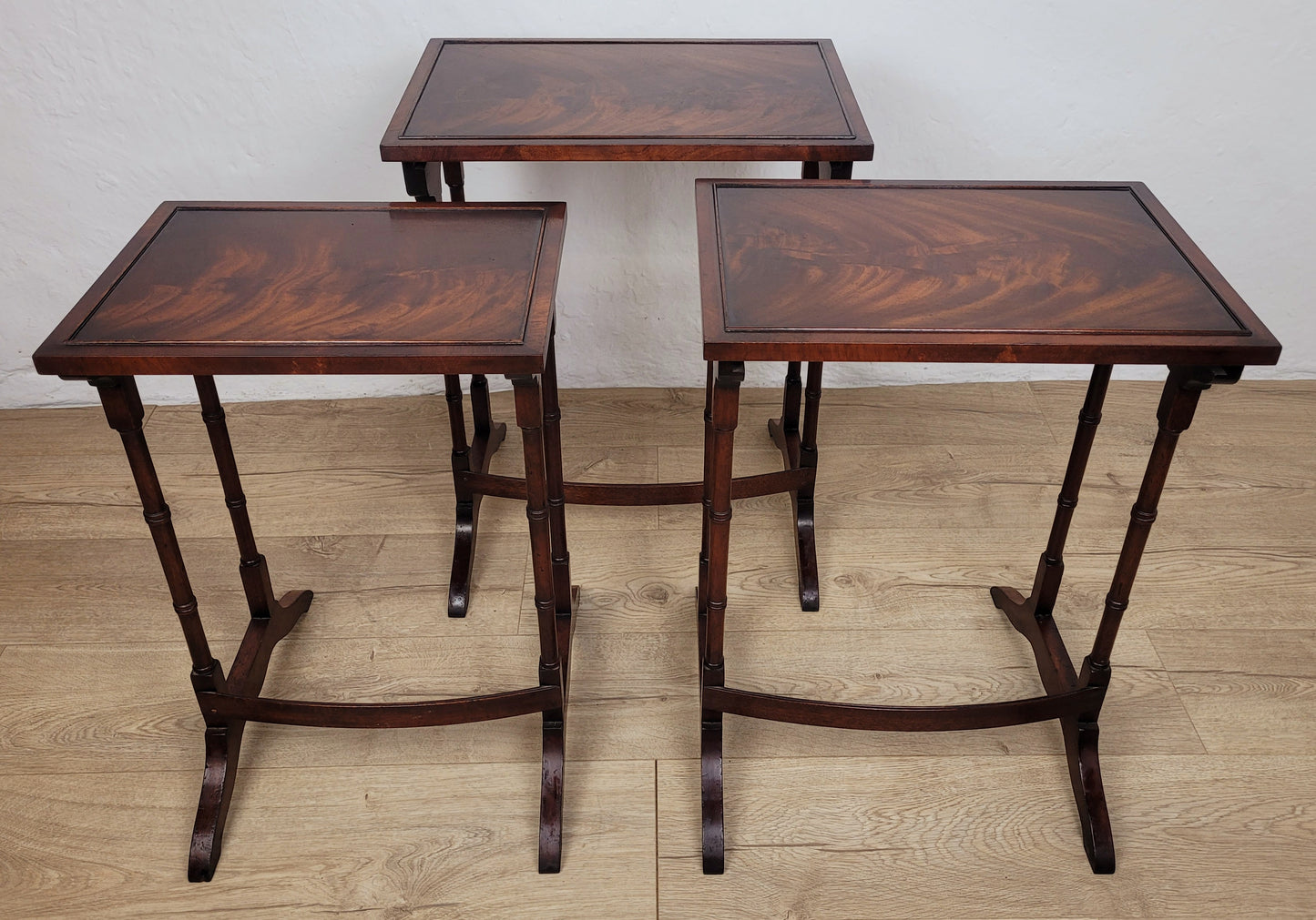 Nest Of Three Tables Rectangular Reproduction Antique Style Postage Available