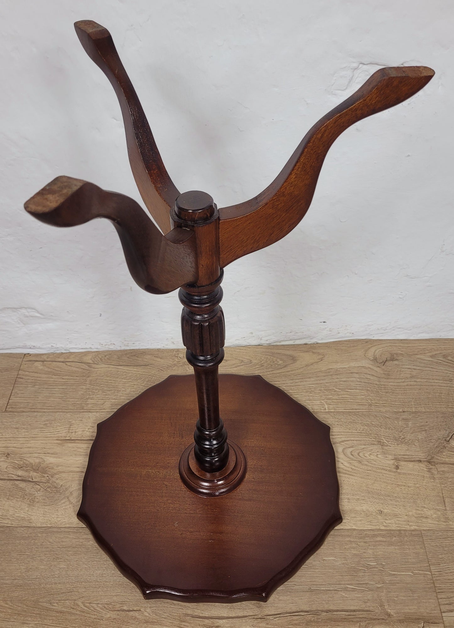 Piecrust Tripod Wine Table Octagonal Fluted Leg Vintage Postage Available
