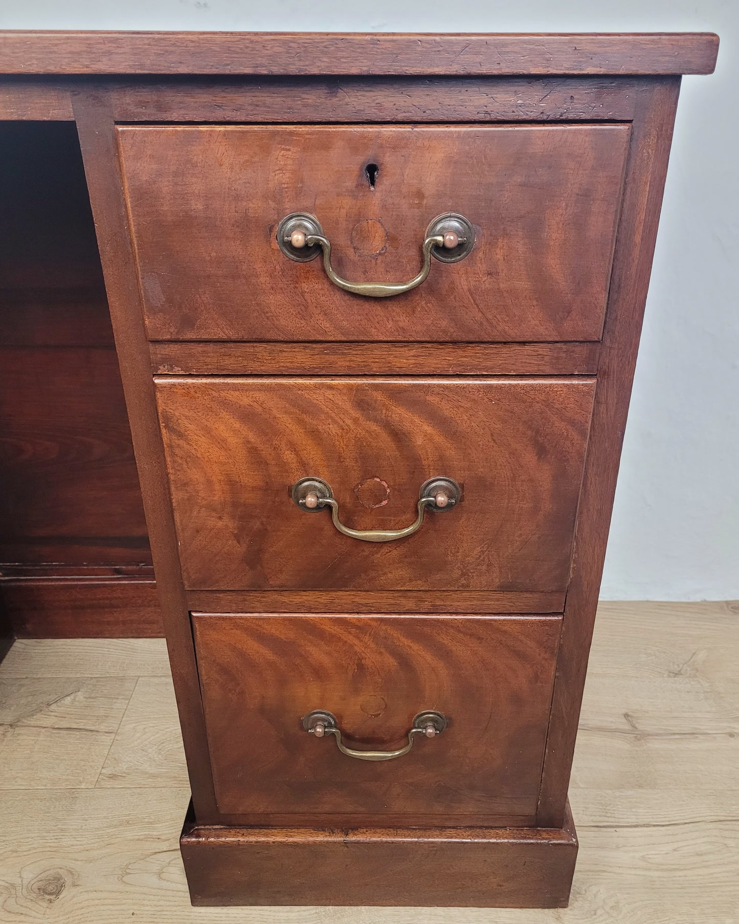 Victorian Writing Desk Teak Small Drawers Drop Handles Delivery Available
